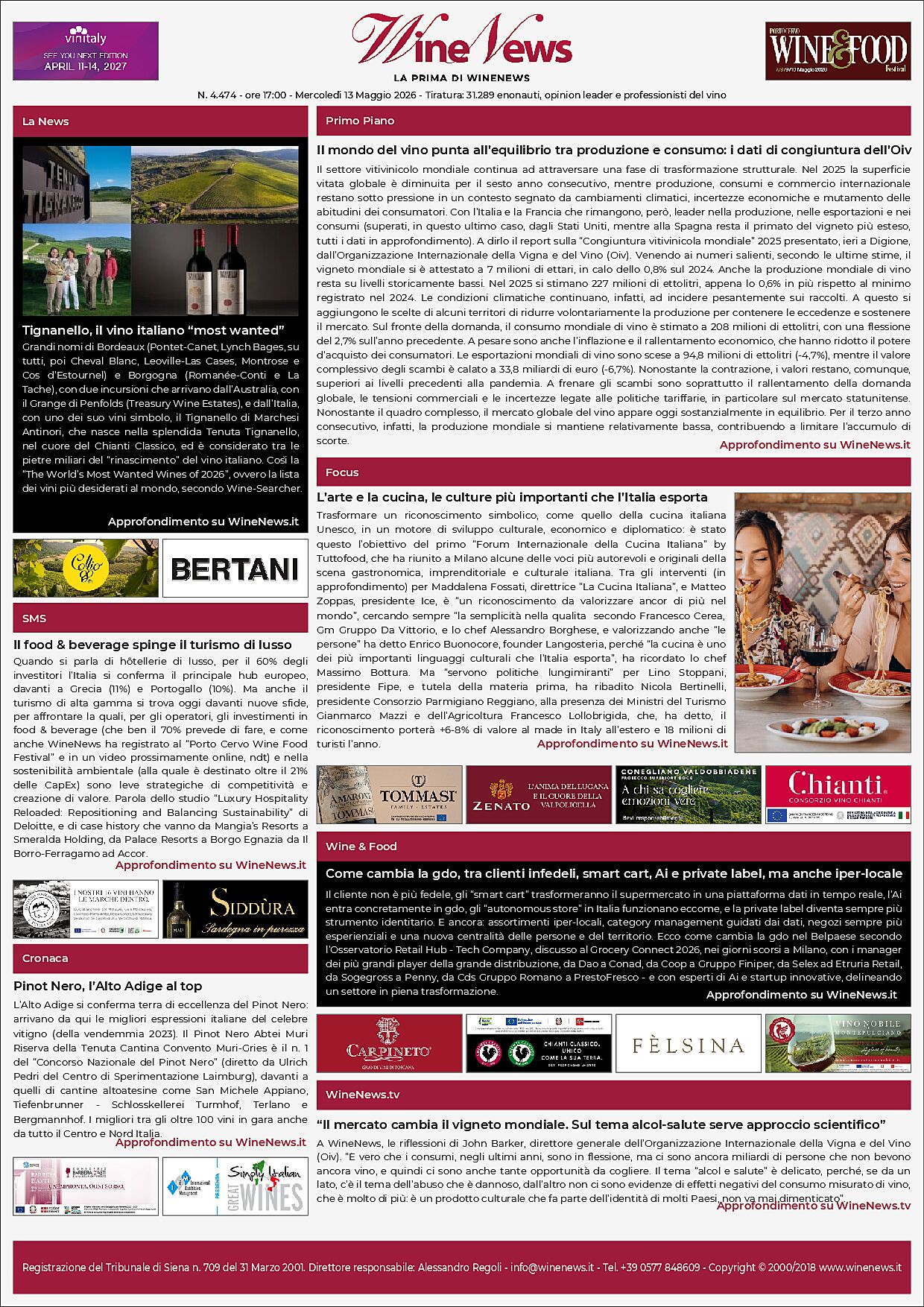 La Prima di WineNews