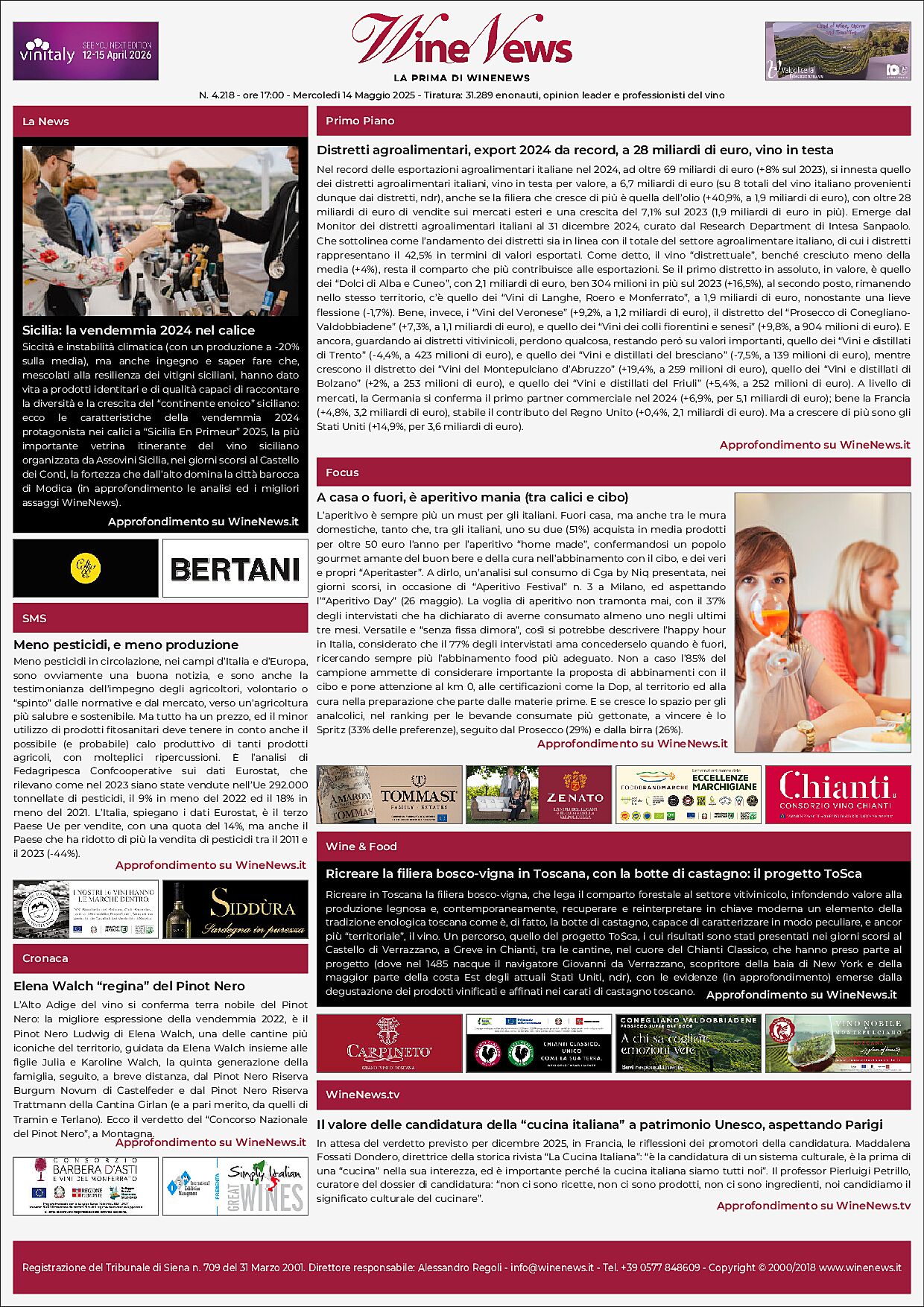 La Prima di WineNews