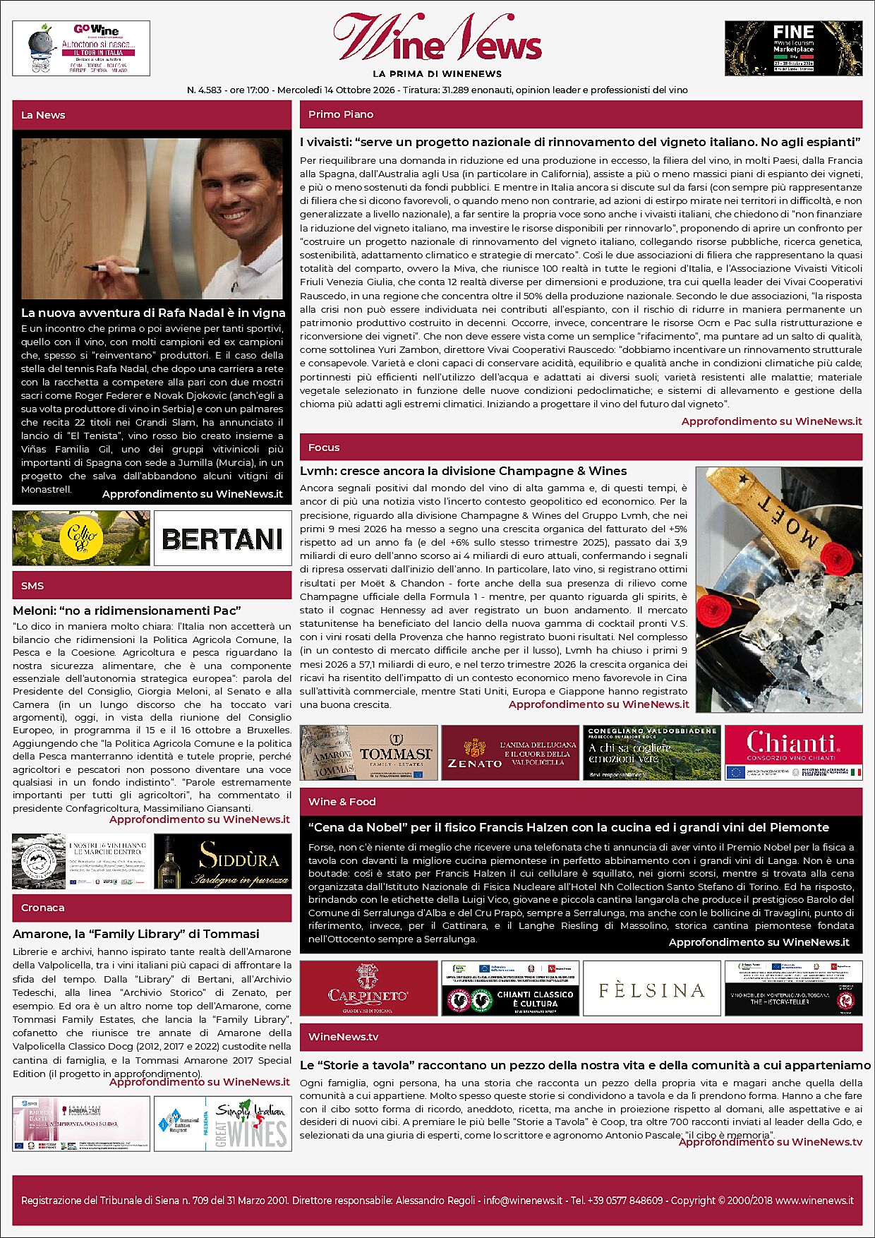 La Prima di WineNews