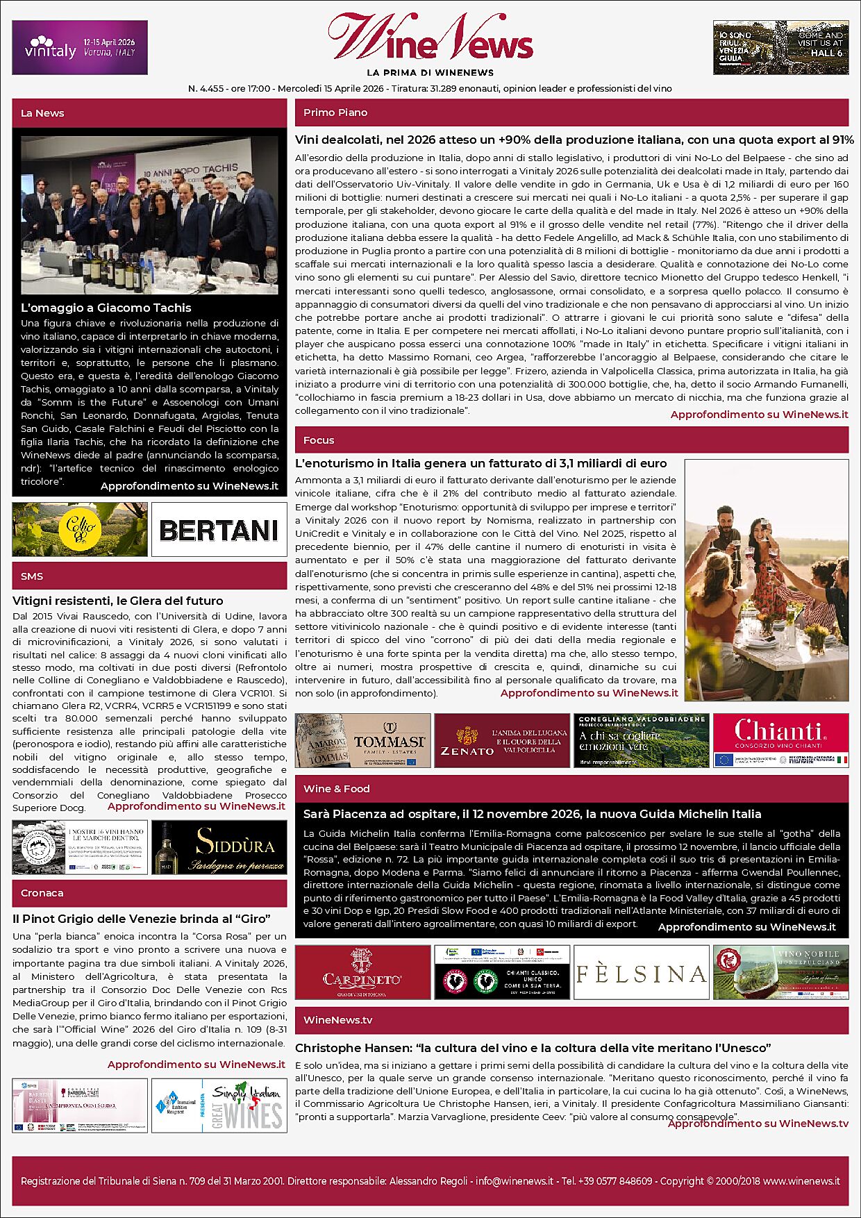 La Prima di WineNews