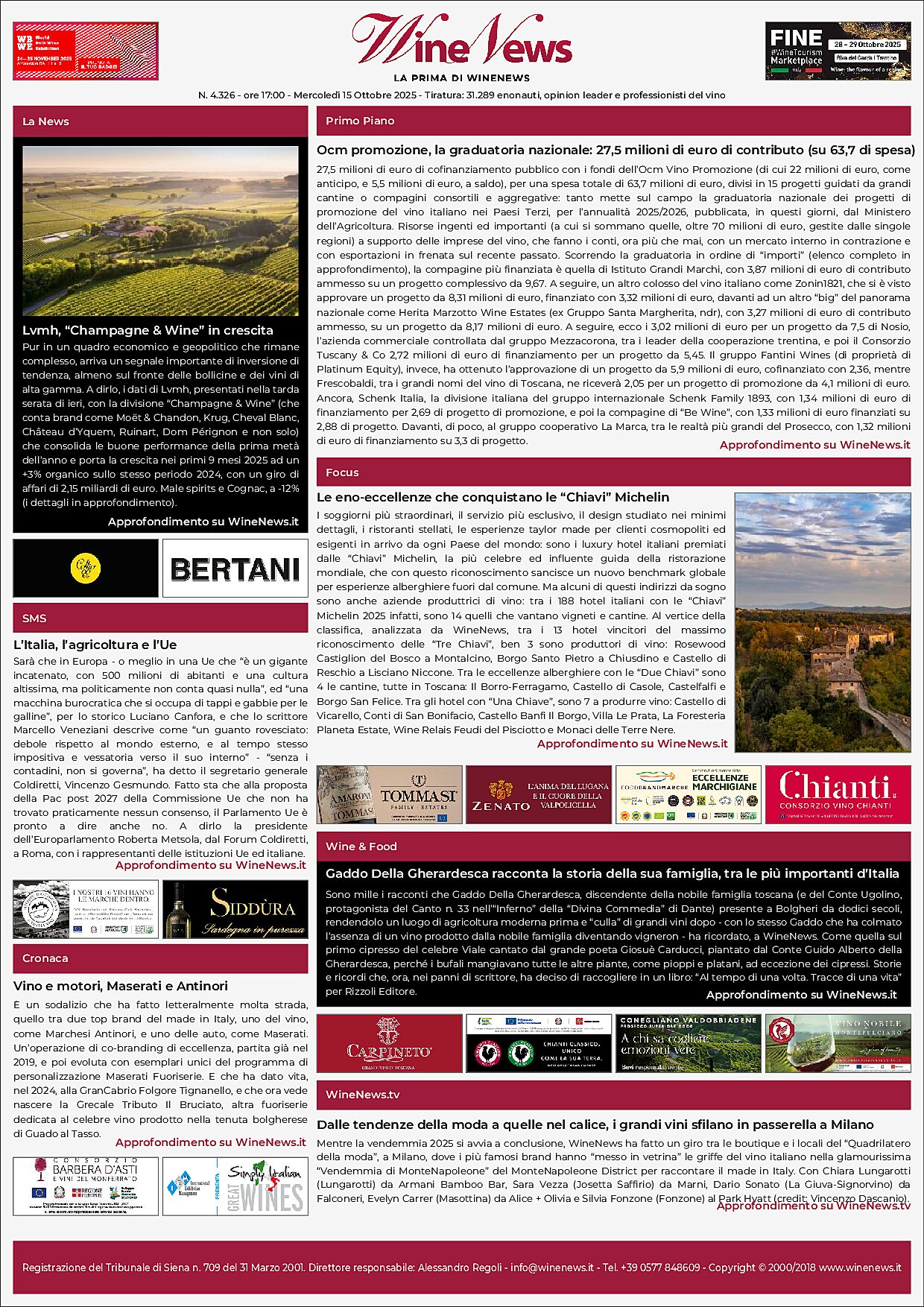 La Prima di WineNews