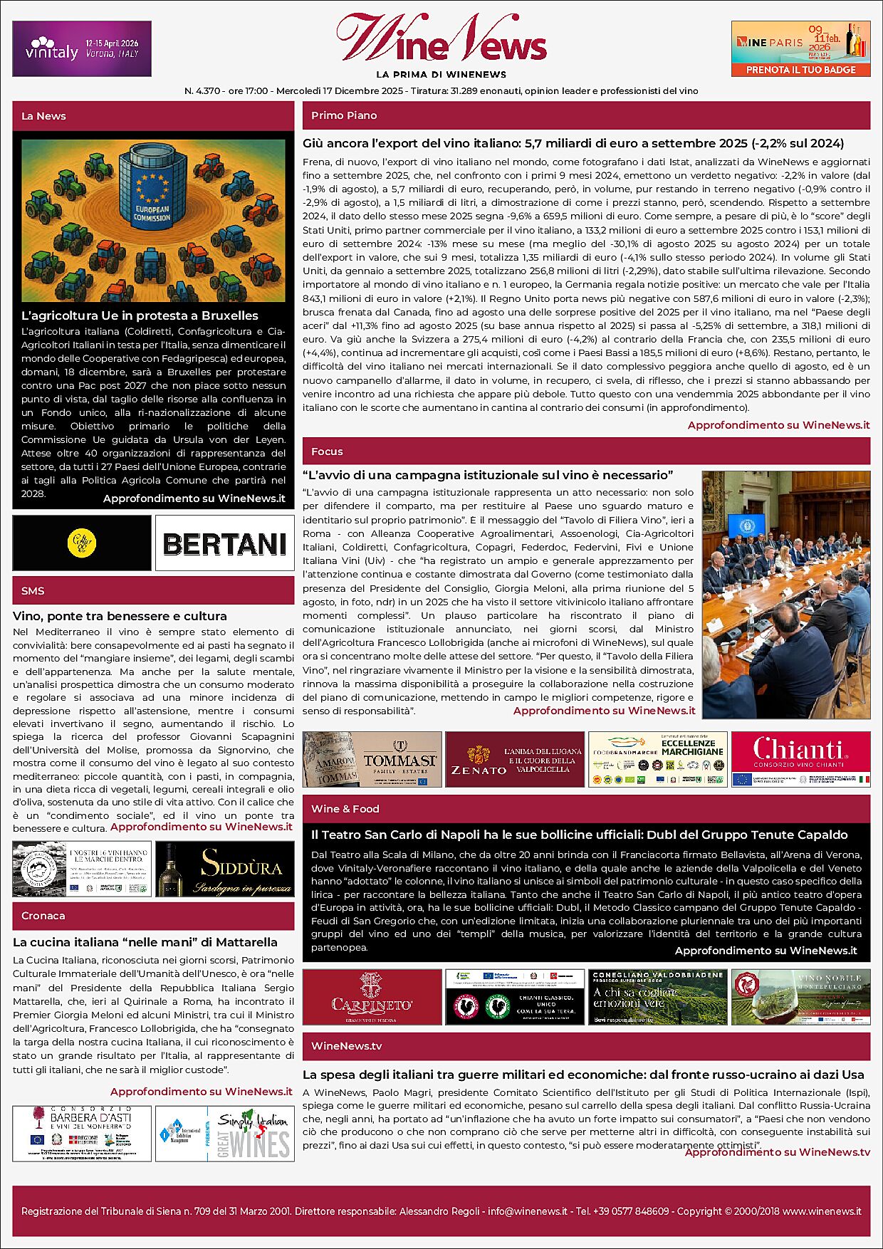 La Prima di WineNews