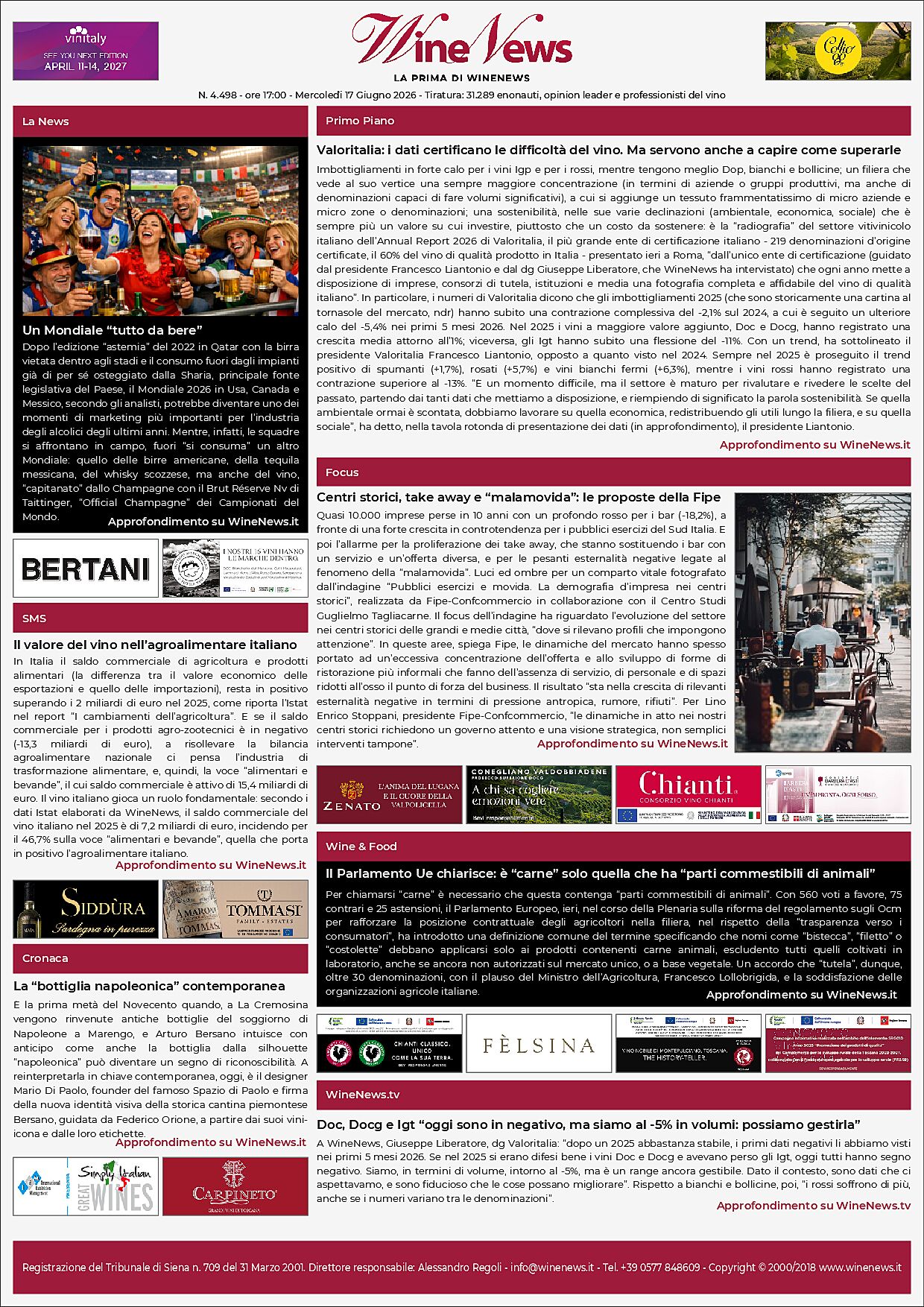 La Prima di WineNews