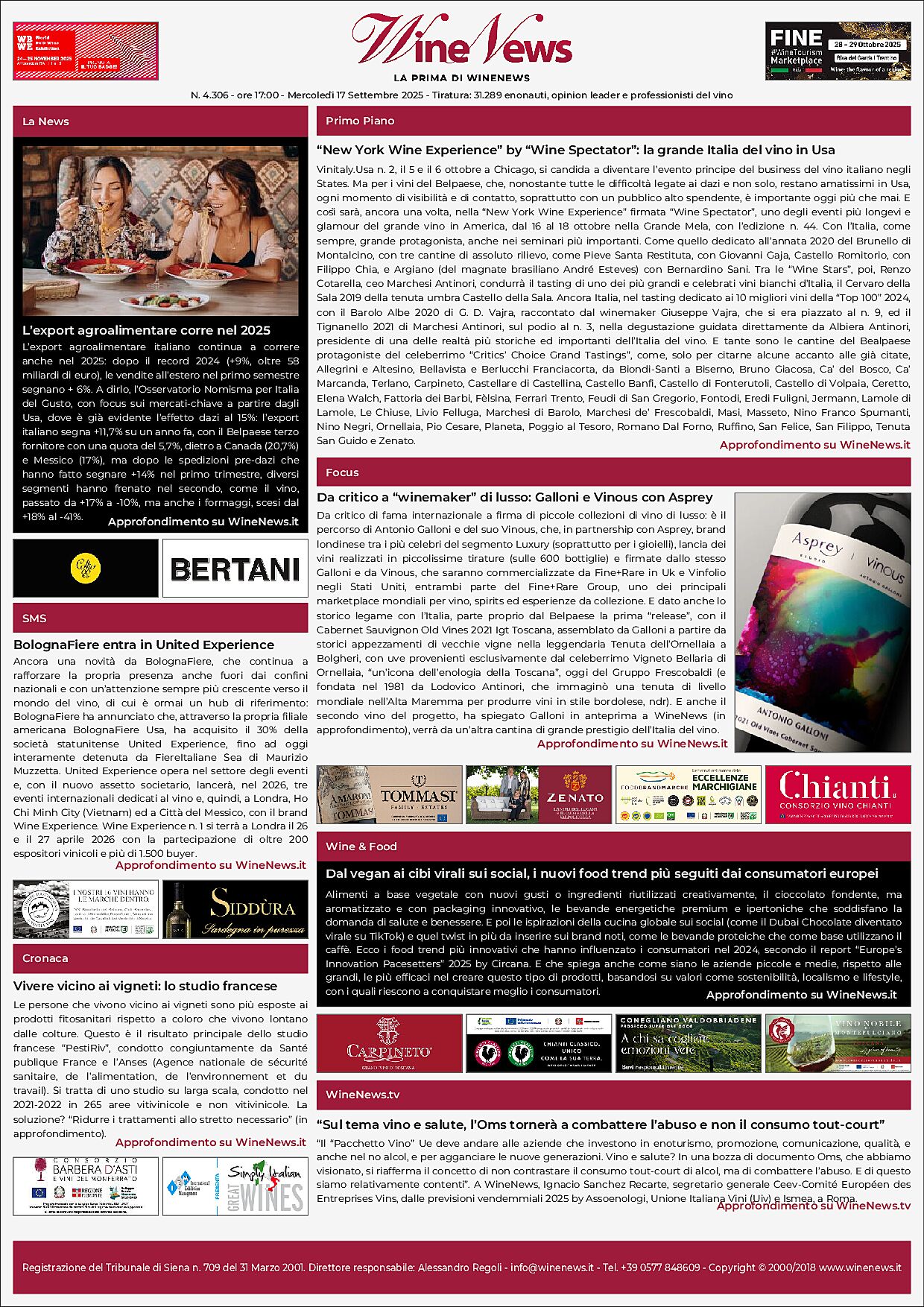 La Prima di WineNews