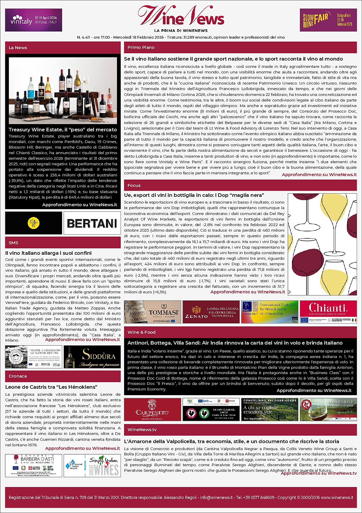 La Prima di WineNews