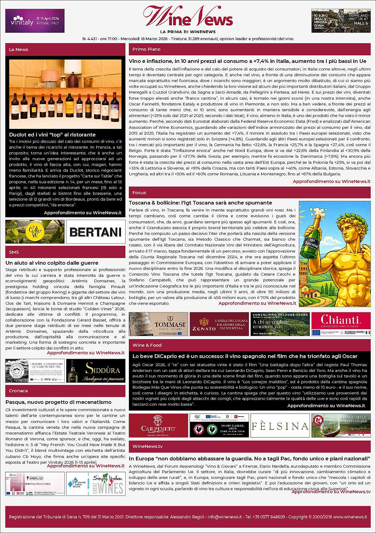 La Prima di WineNews