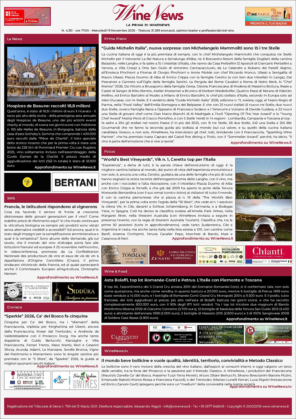 La Prima di WineNews