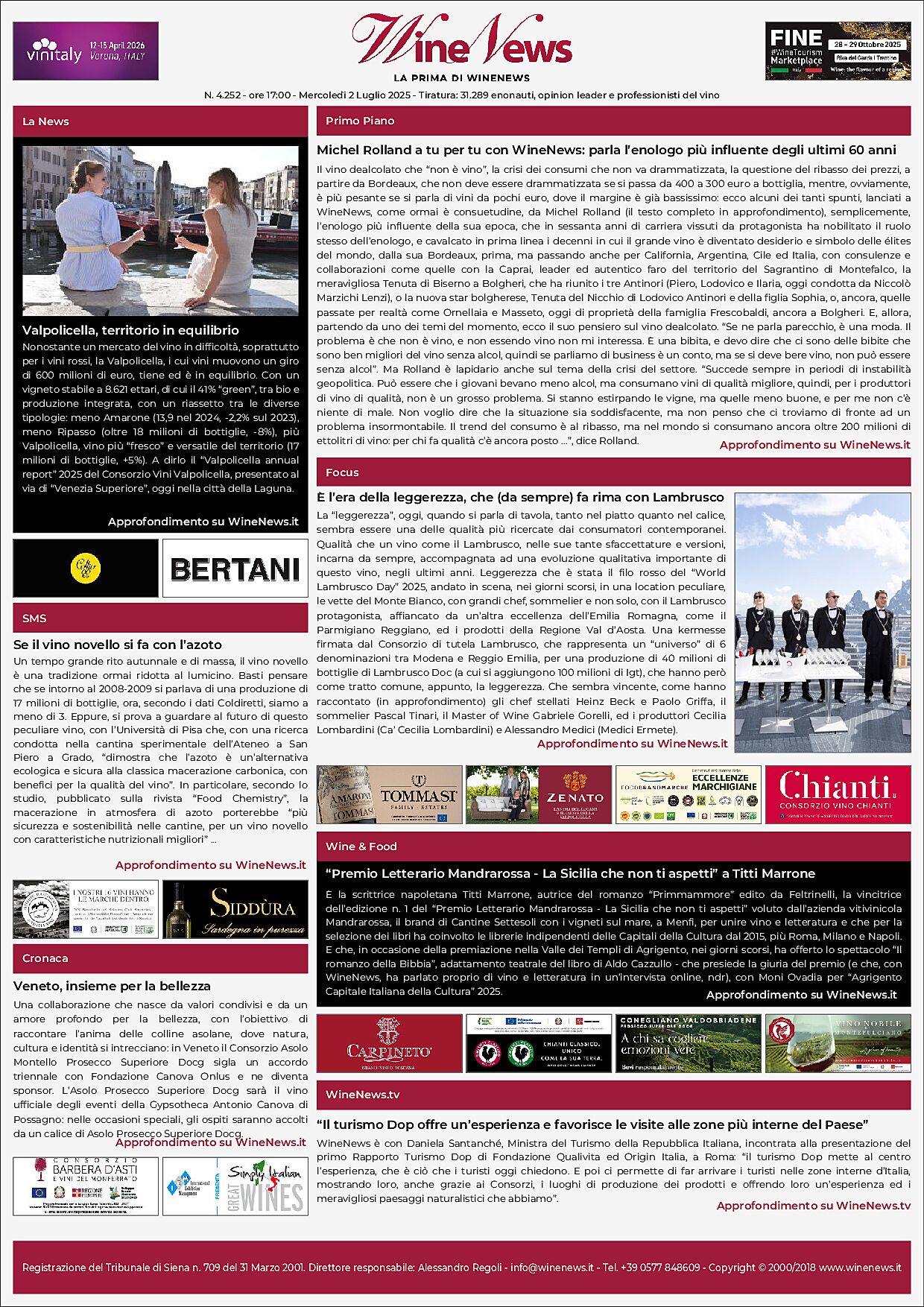 La Prima di WineNews