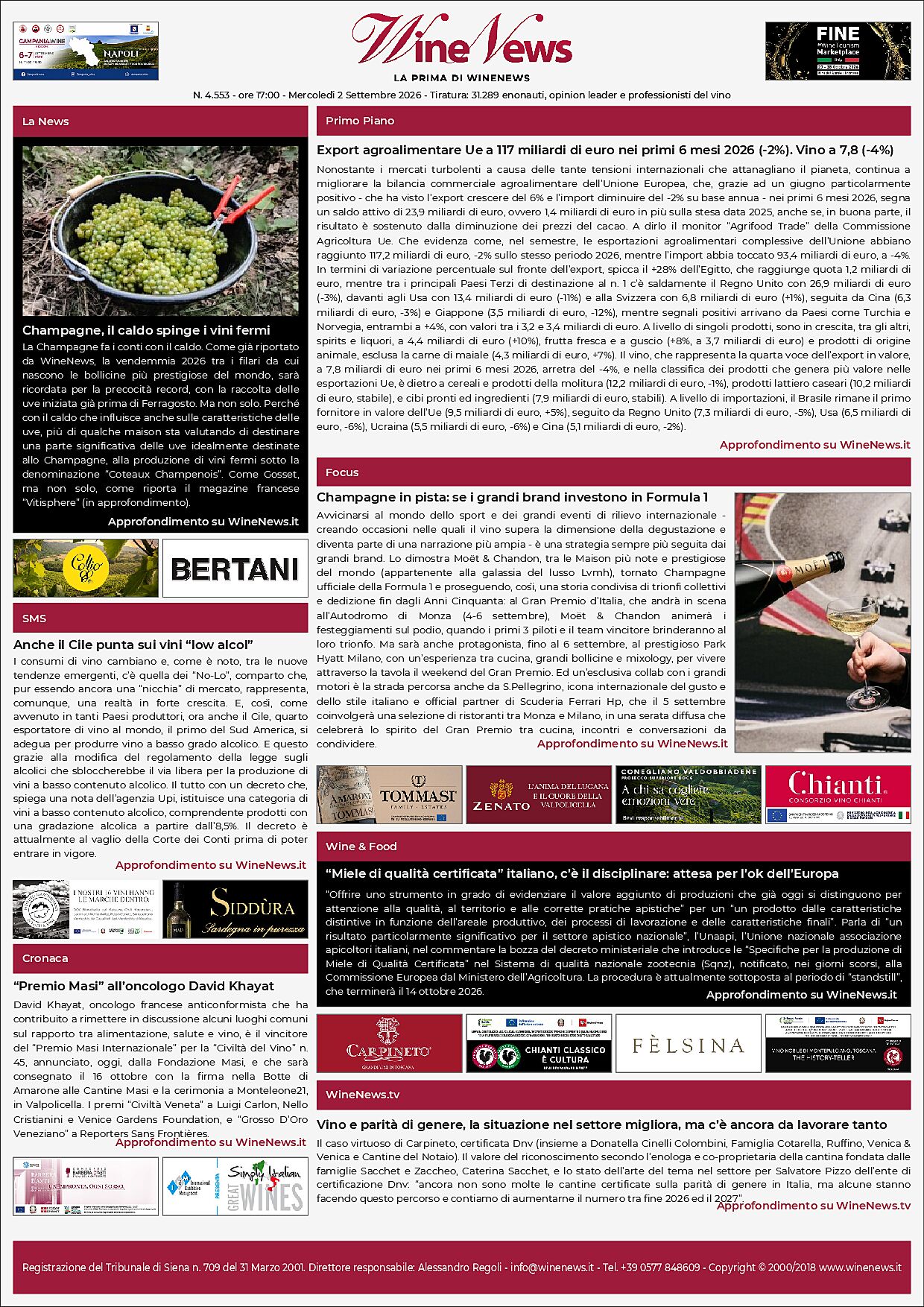 La Prima di WineNews