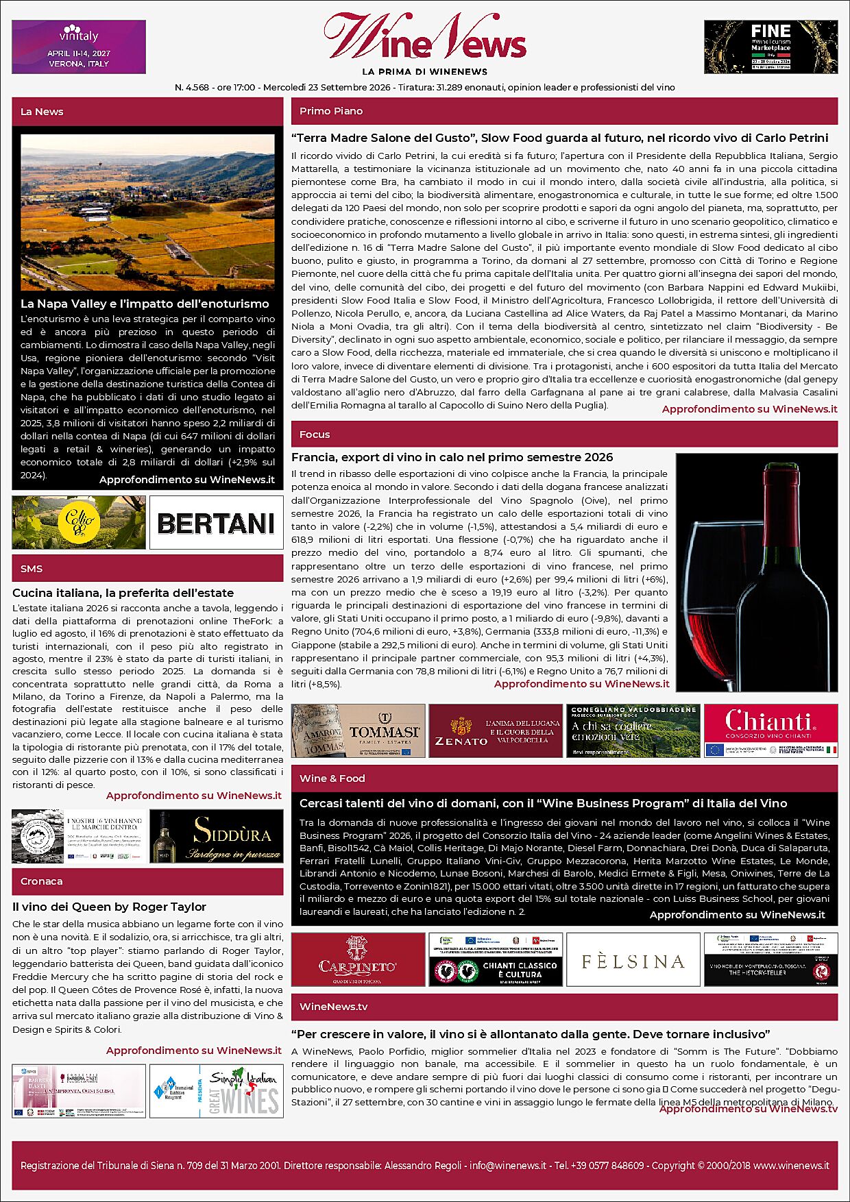 La Prima di WineNews