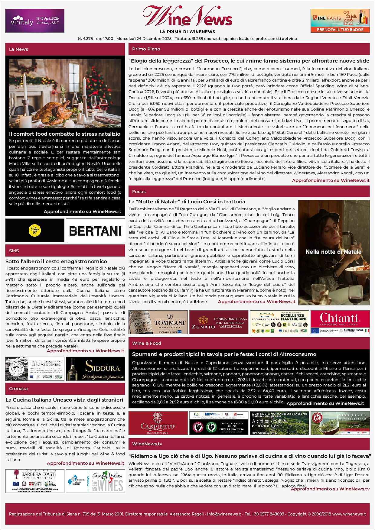 La Prima di WineNews