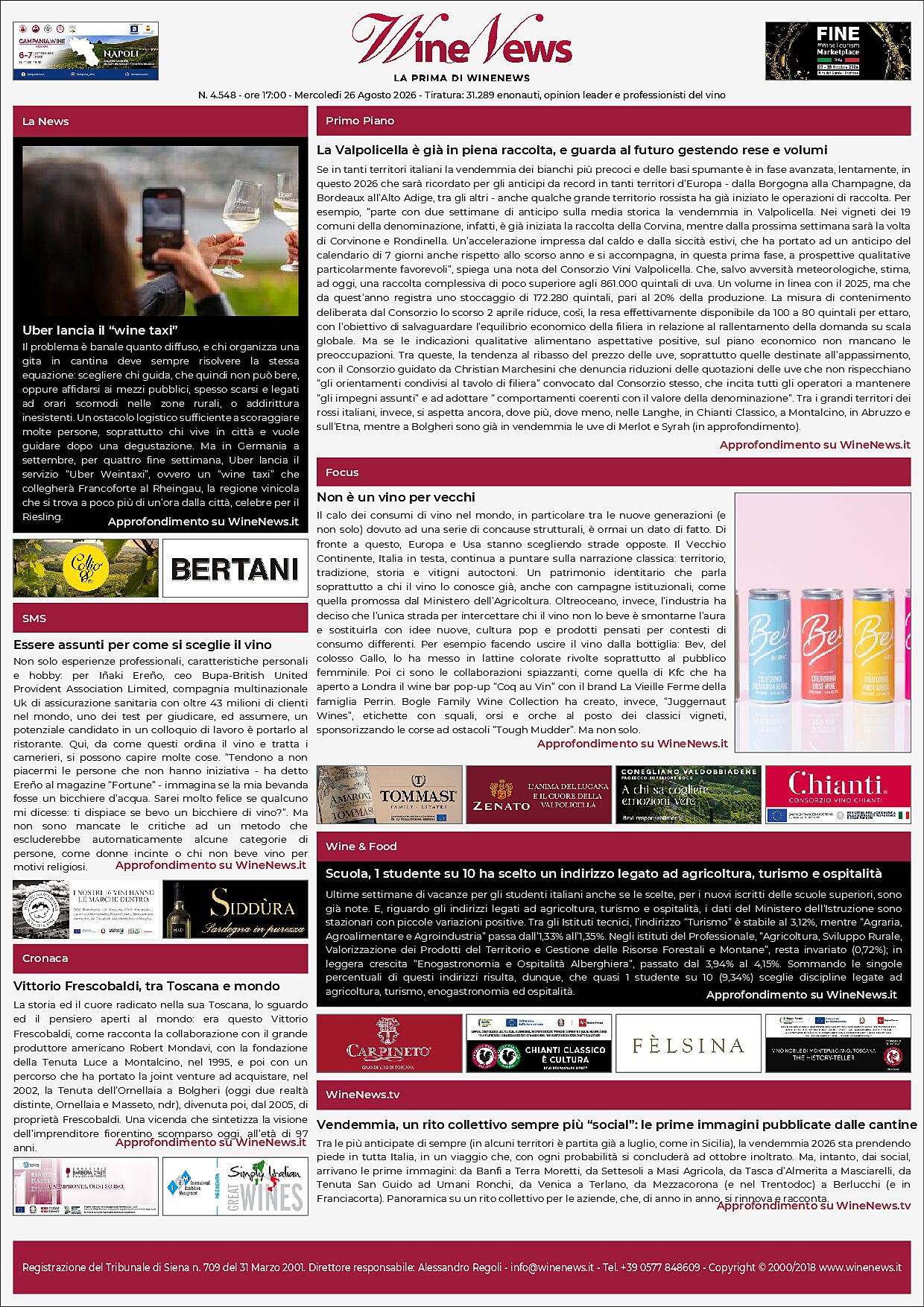 La Prima di WineNews