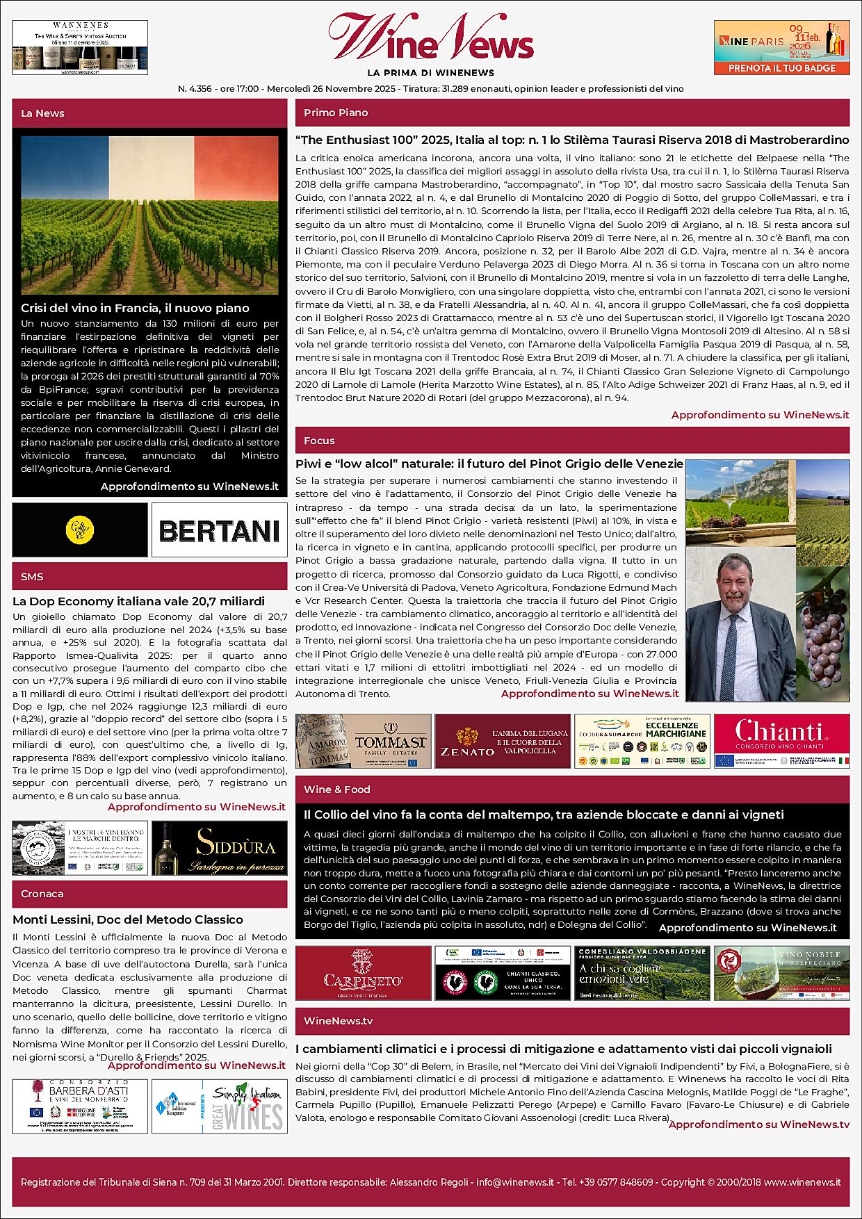 La Prima di WineNews