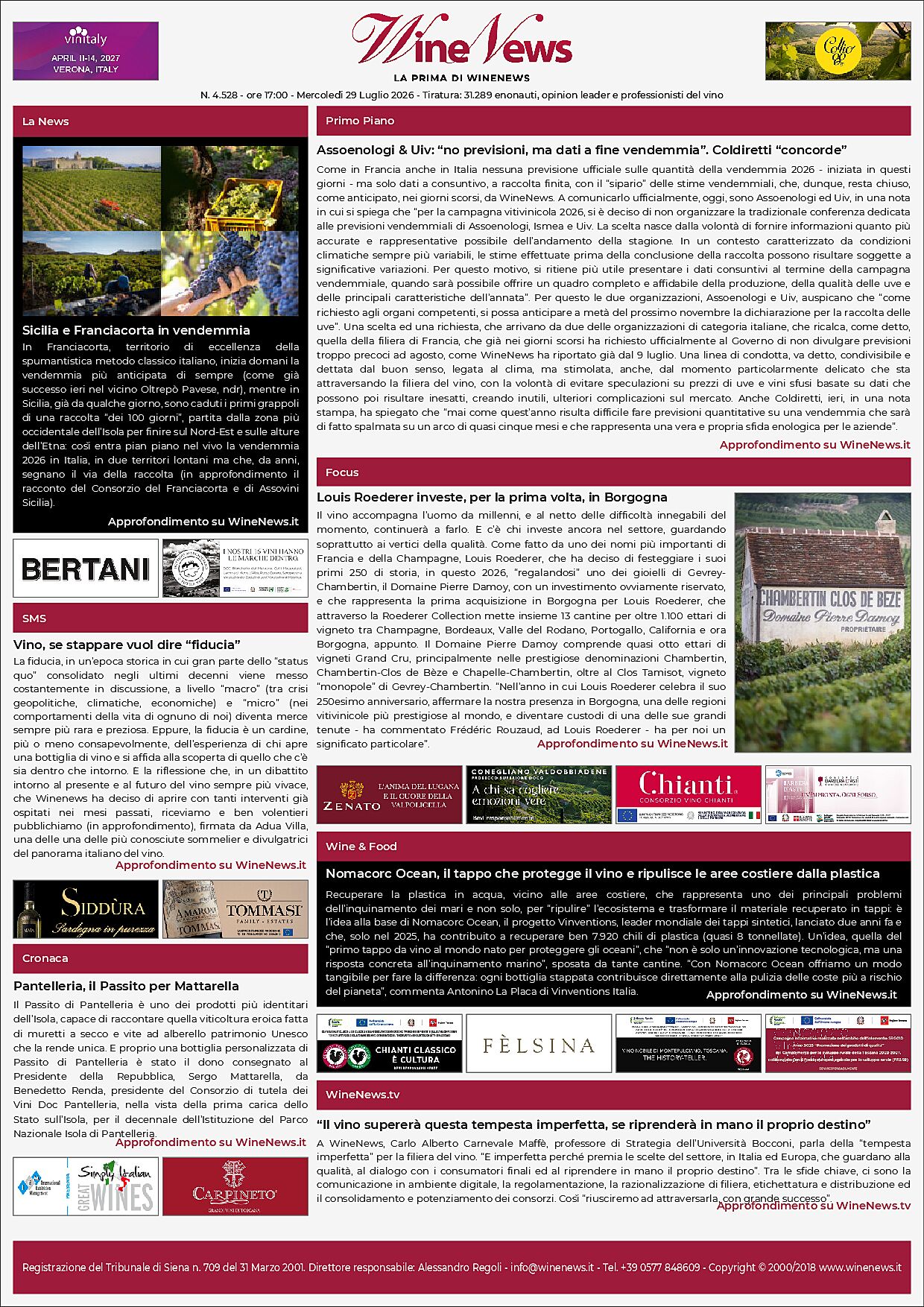 La Prima di WineNews