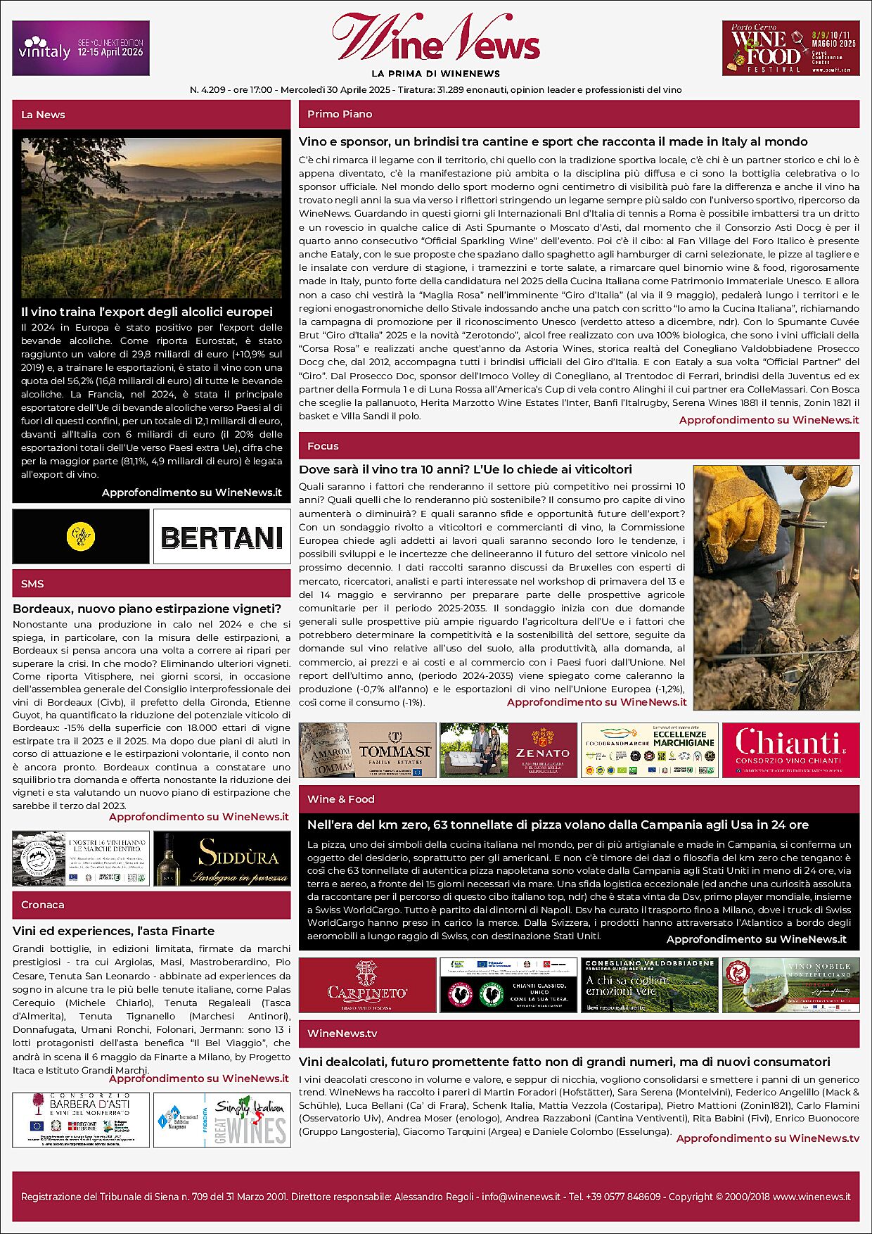 La Prima di WineNews