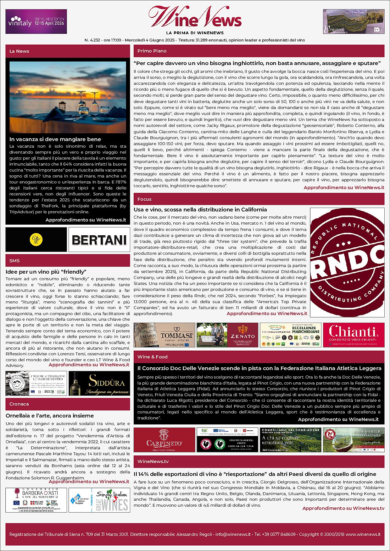 La Prima di WineNews
