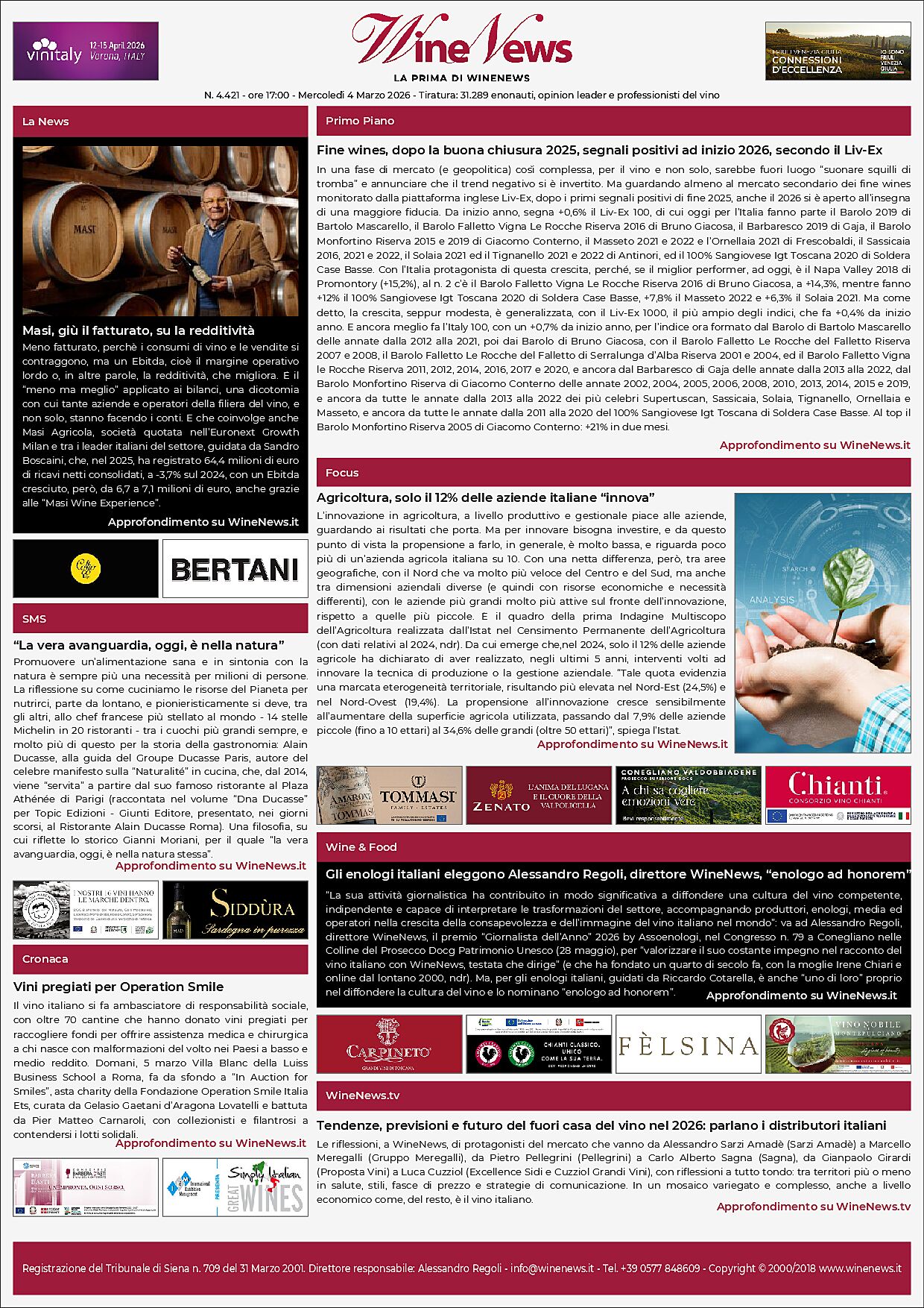 La Prima di WineNews