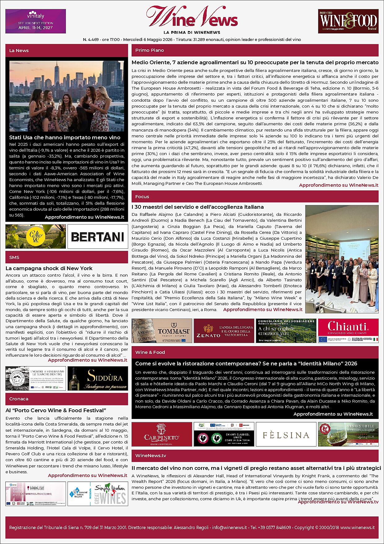 La Prima di WineNews