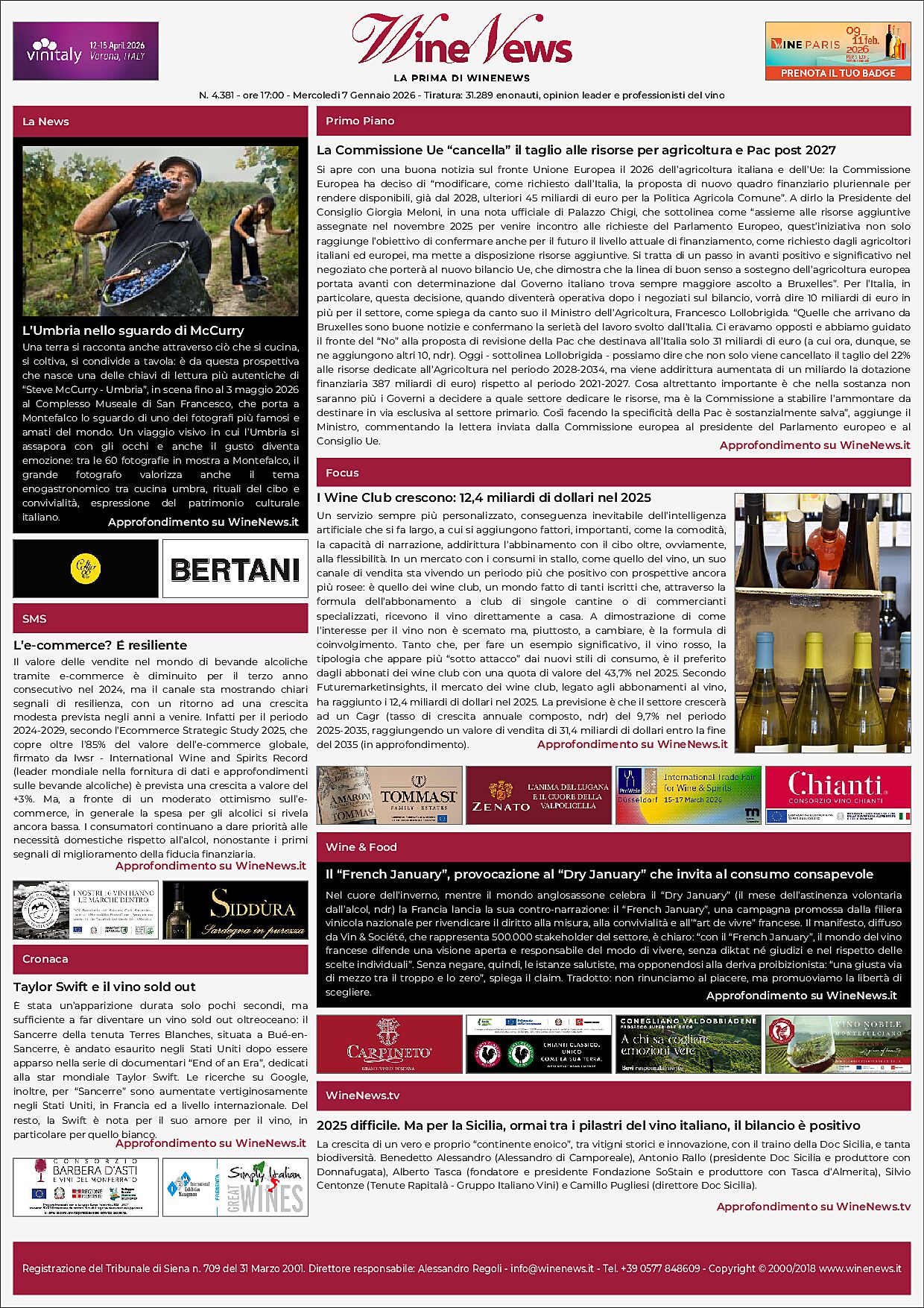 La Prima di WineNews