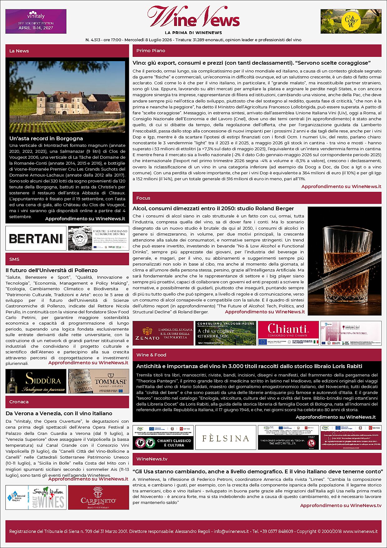 La Prima di WineNews