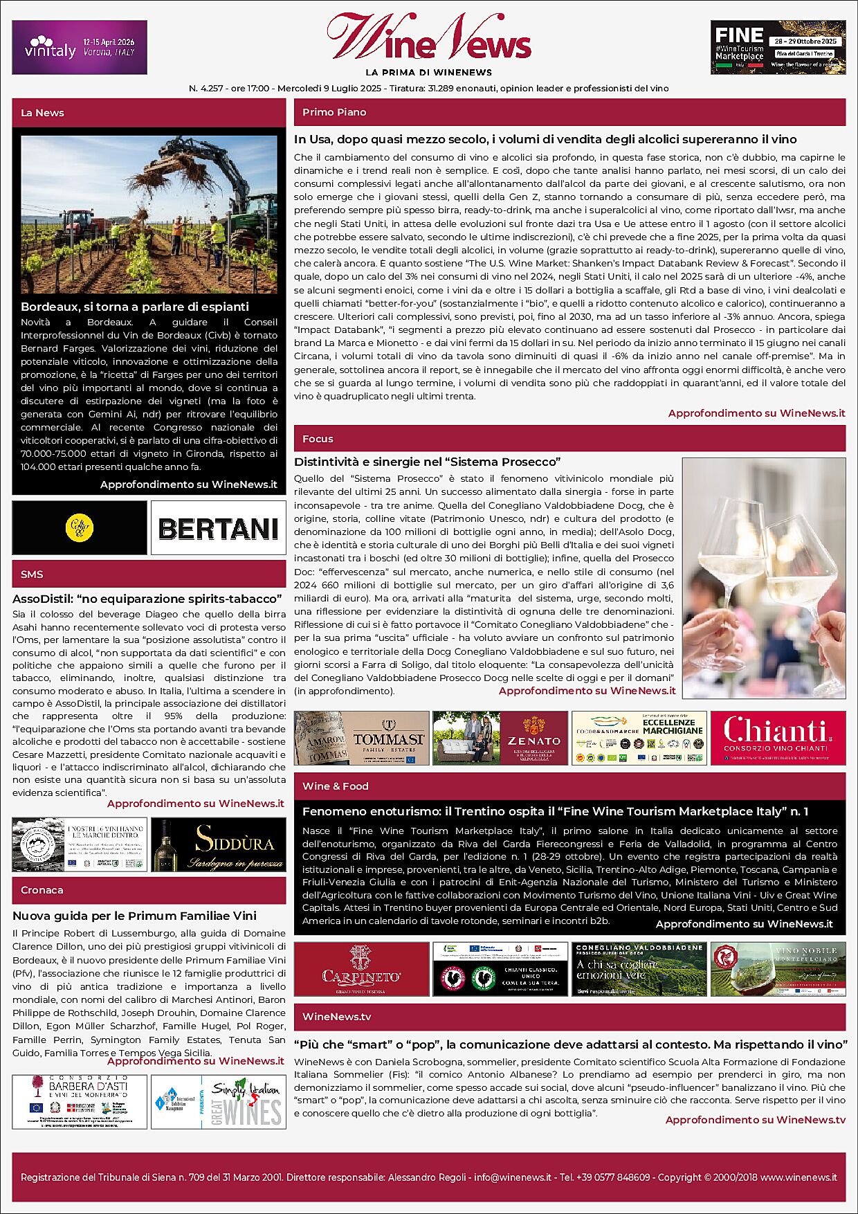 La Prima di WineNews