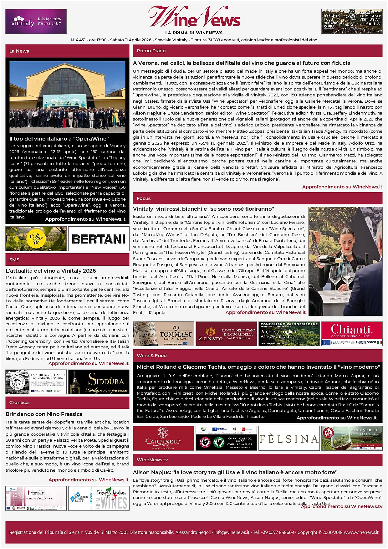 La Prima di WineNews