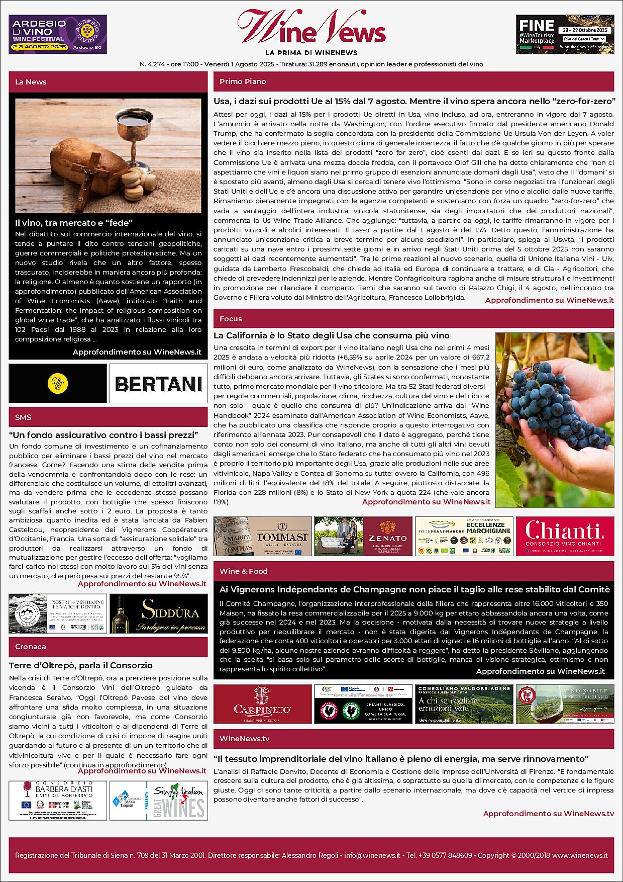 La Prima di WineNews