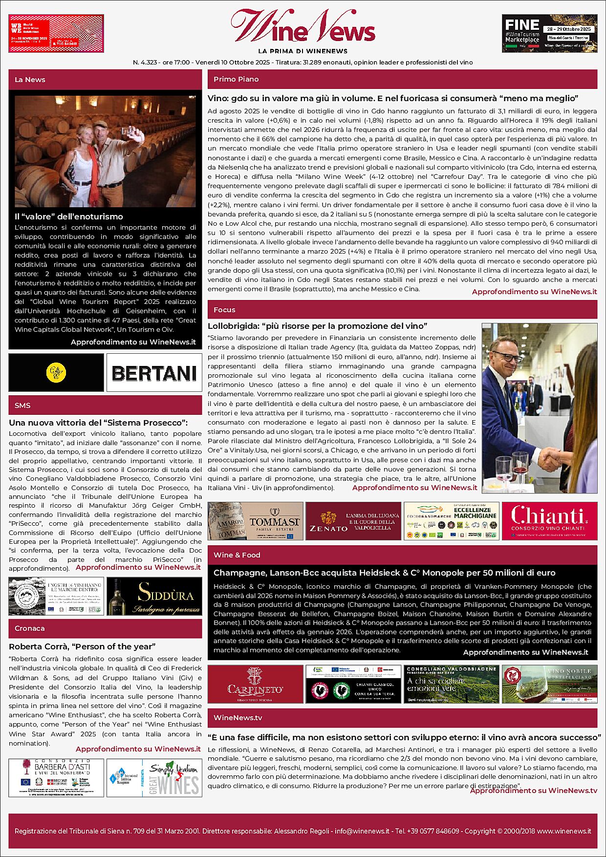 La Prima di WineNews
