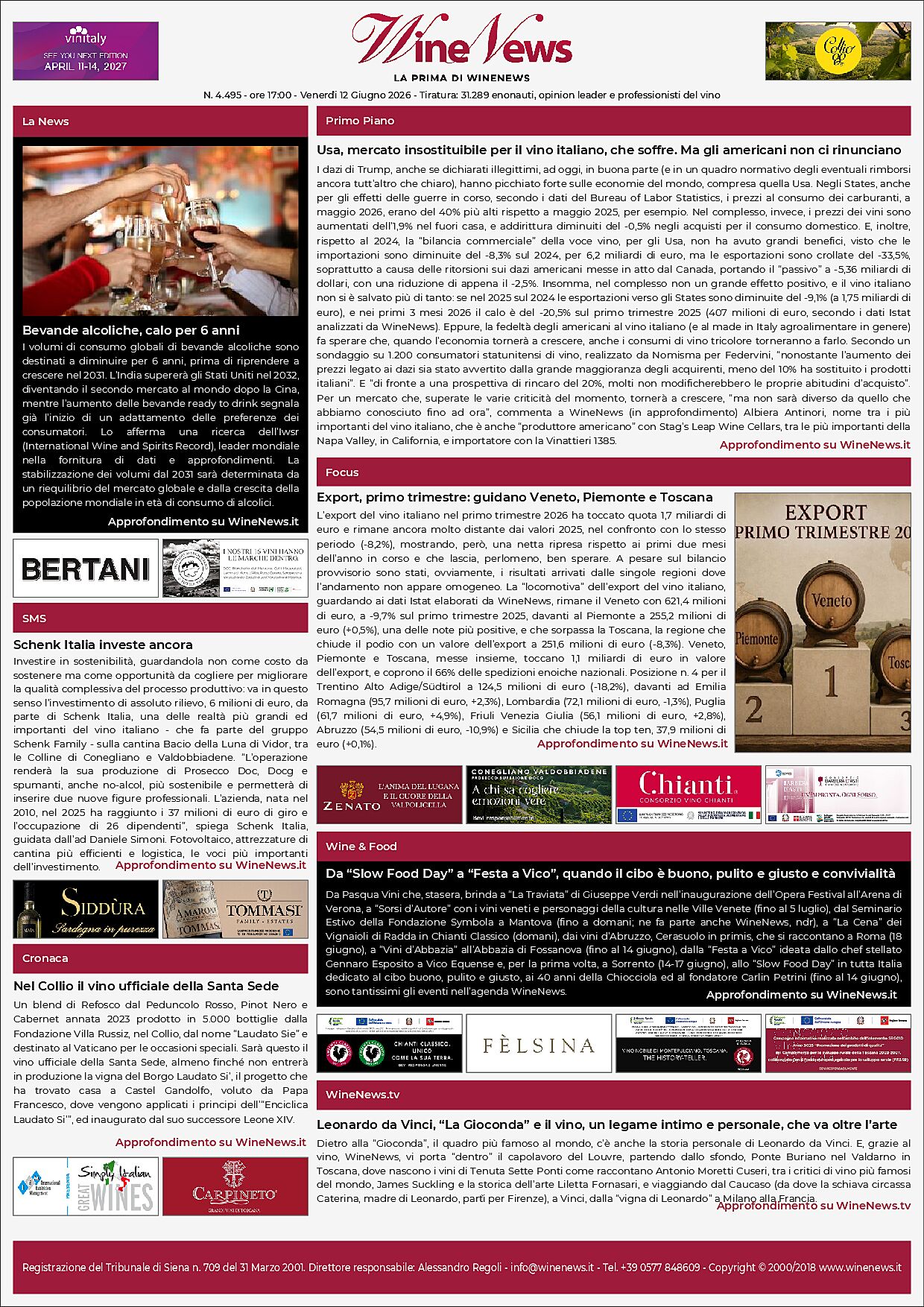 La Prima di WineNews
