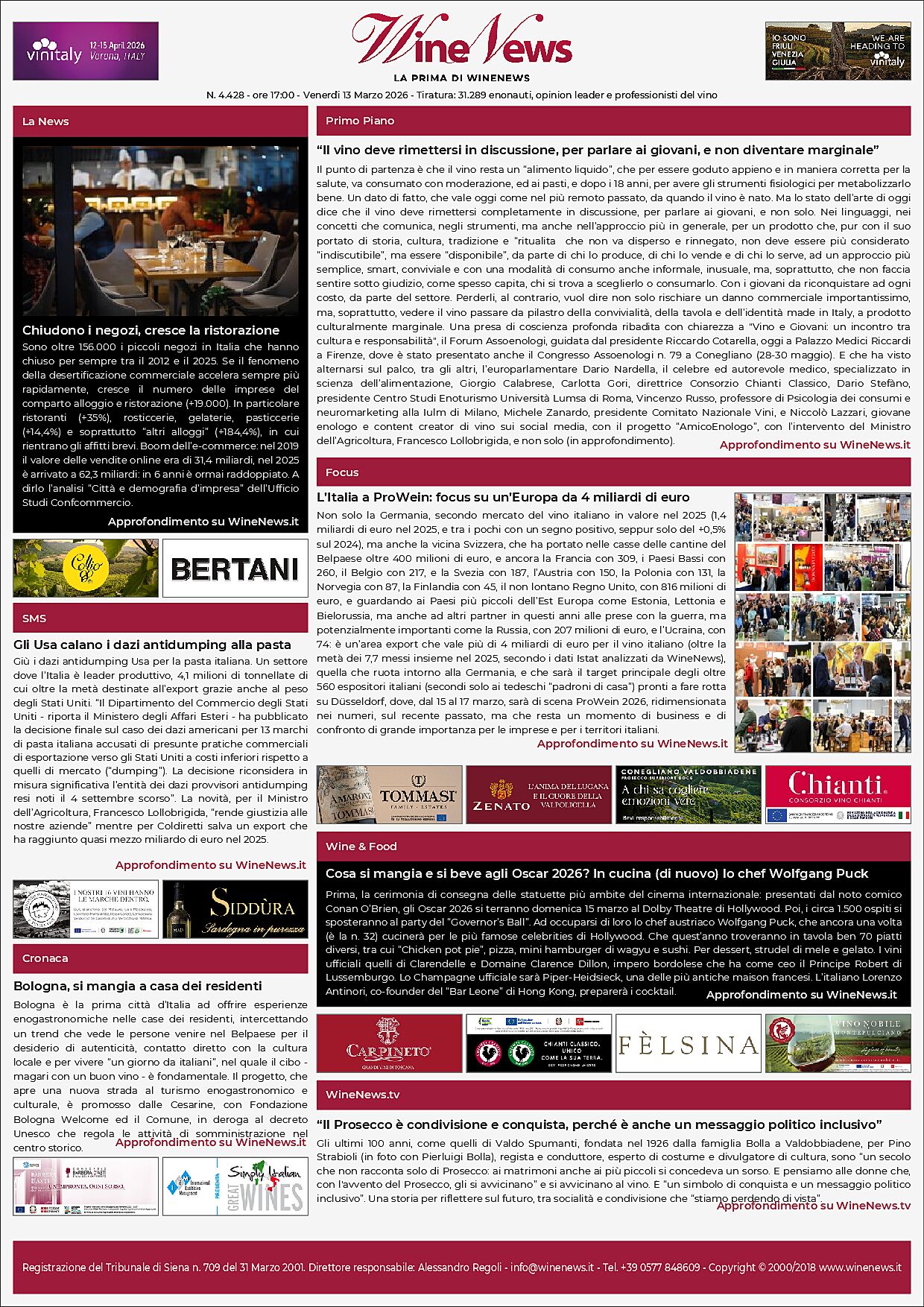 La Prima di WineNews