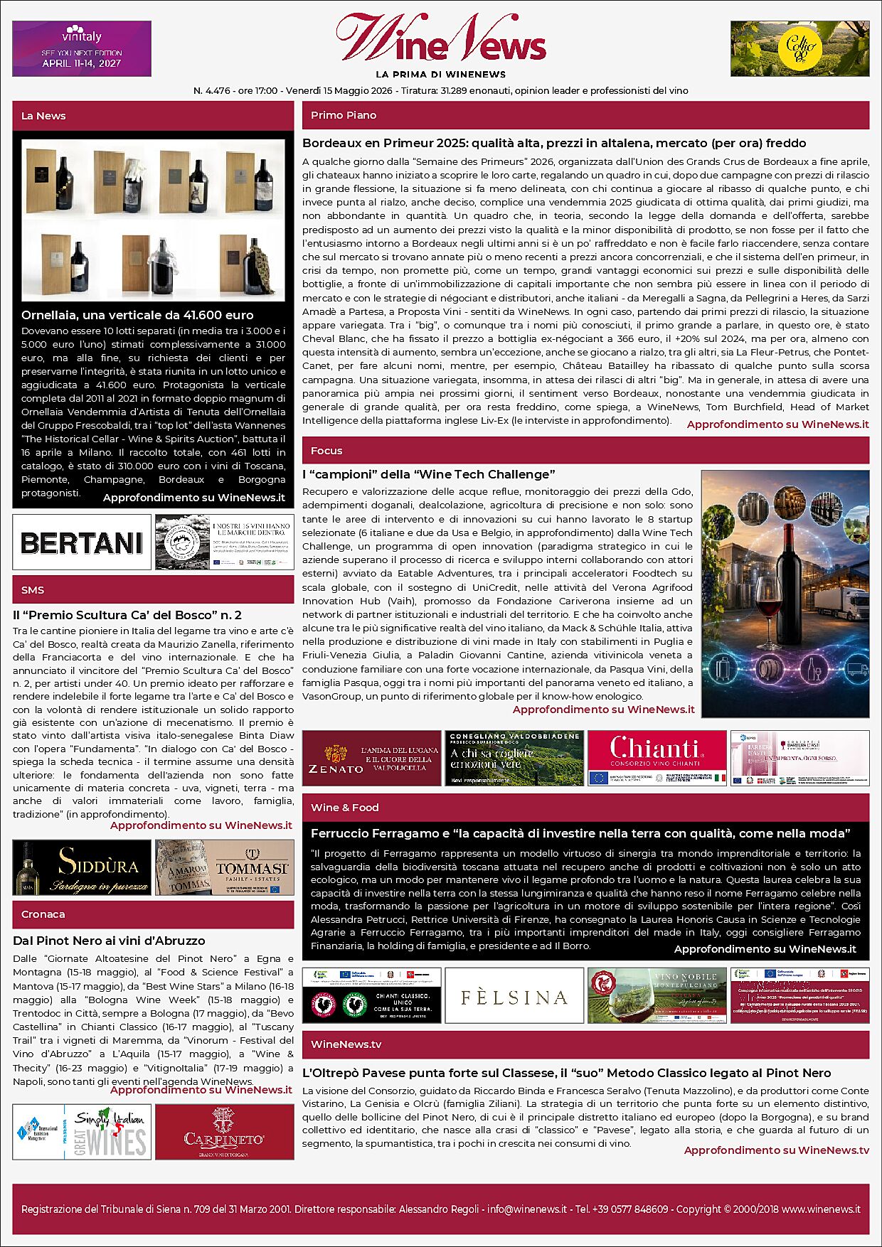 La Prima di WineNews