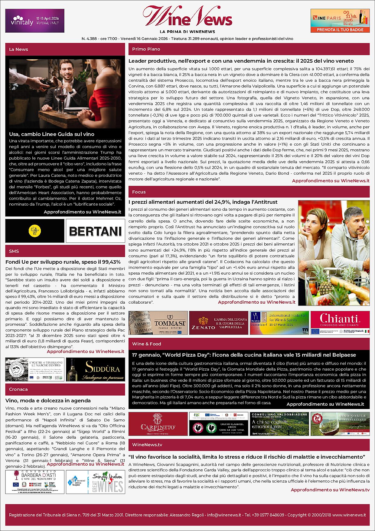 La Prima di WineNews