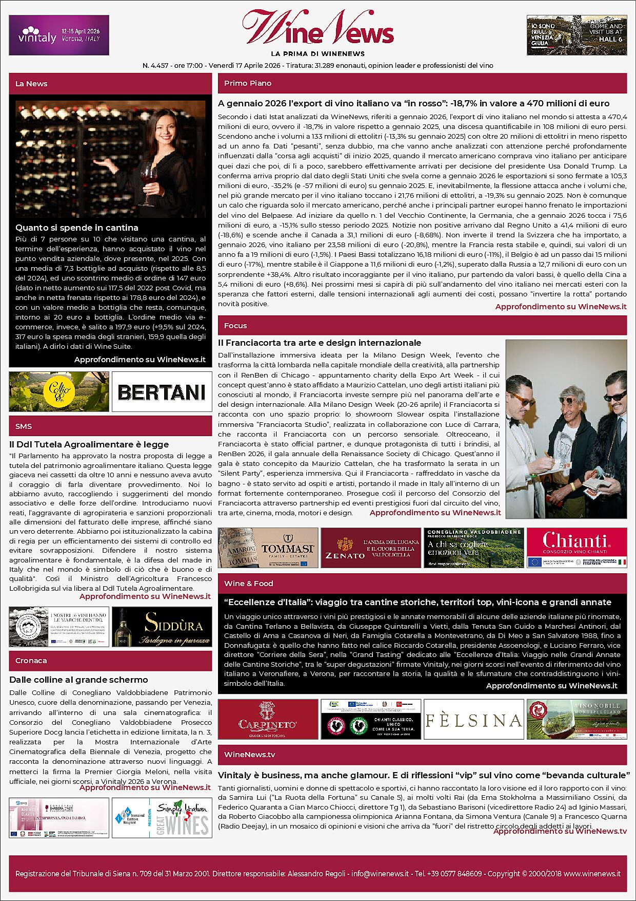 La Prima di WineNews