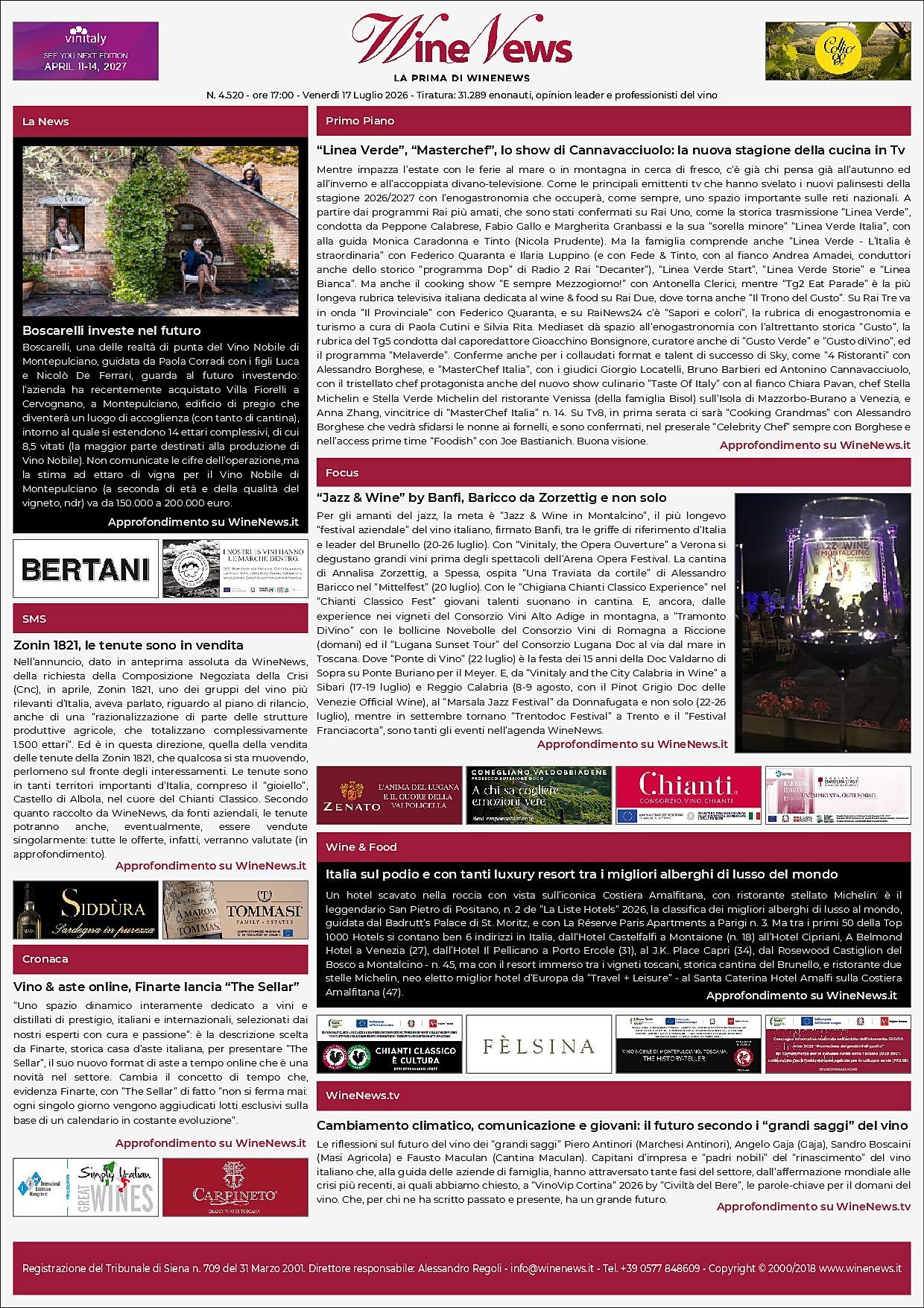 La Prima di WineNews