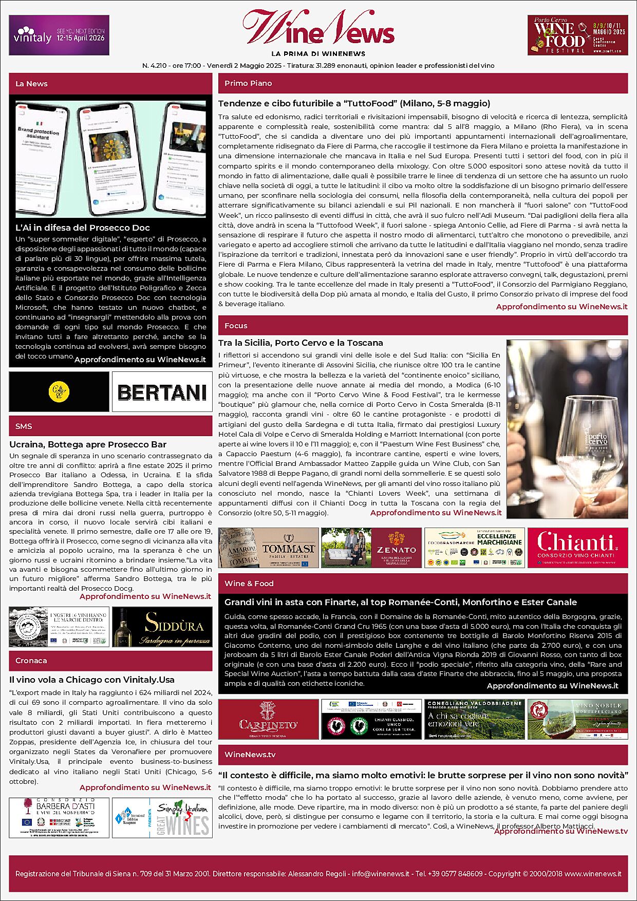 La Prima di WineNews