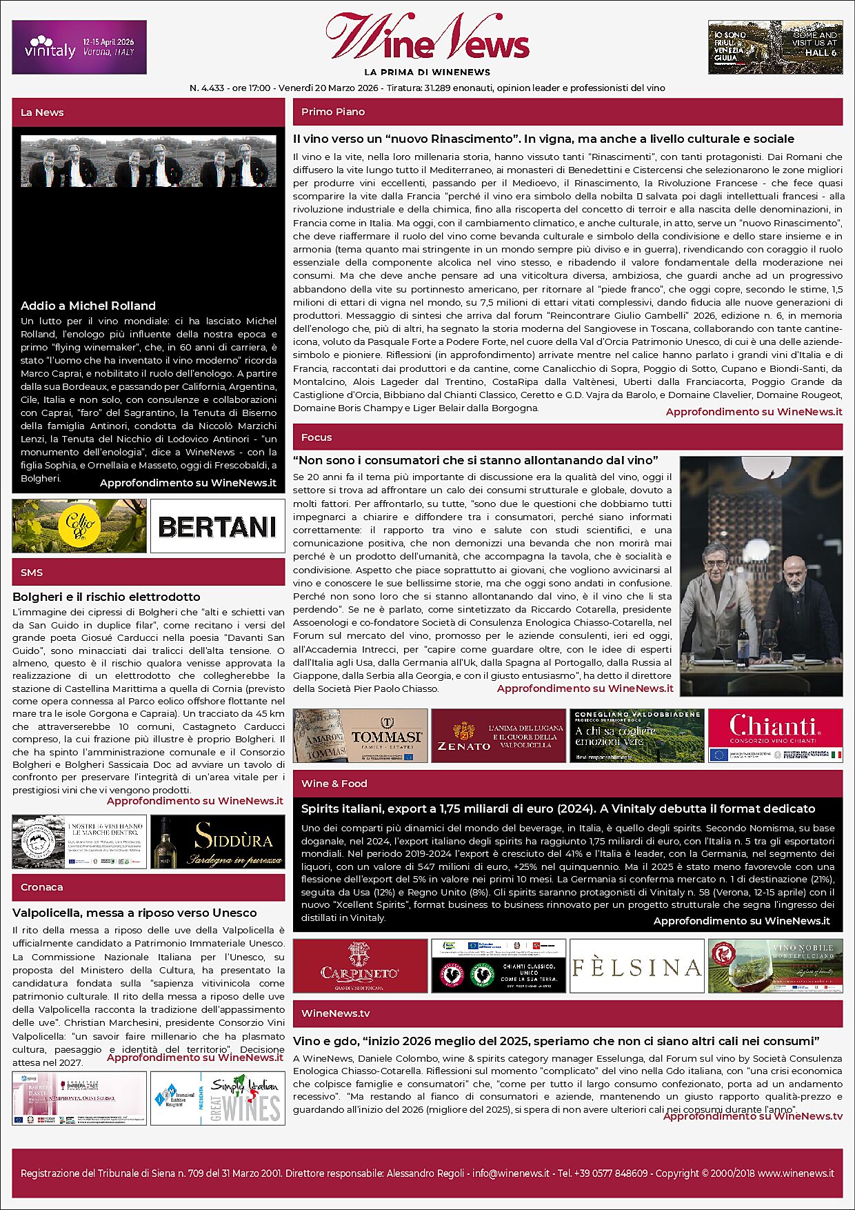 La Prima di WineNews