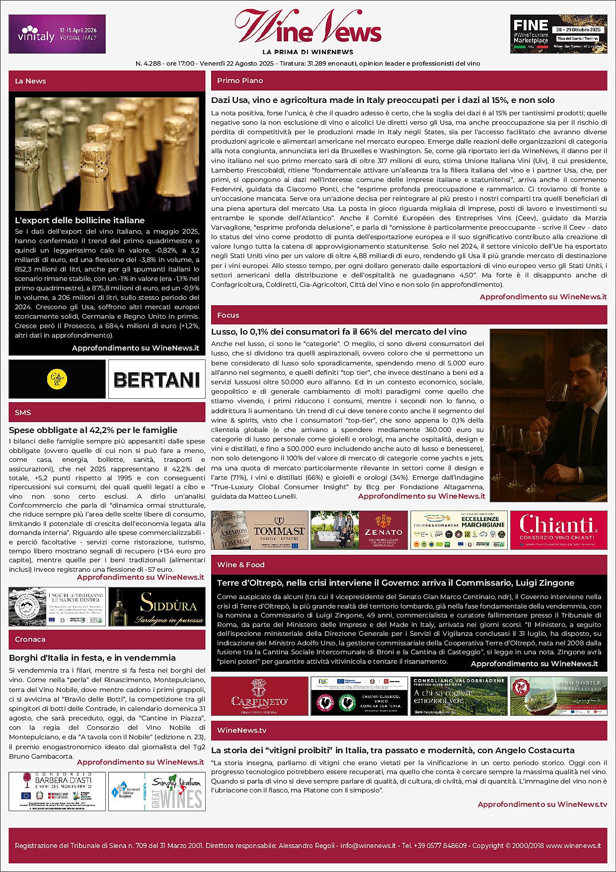 La Prima di WineNews