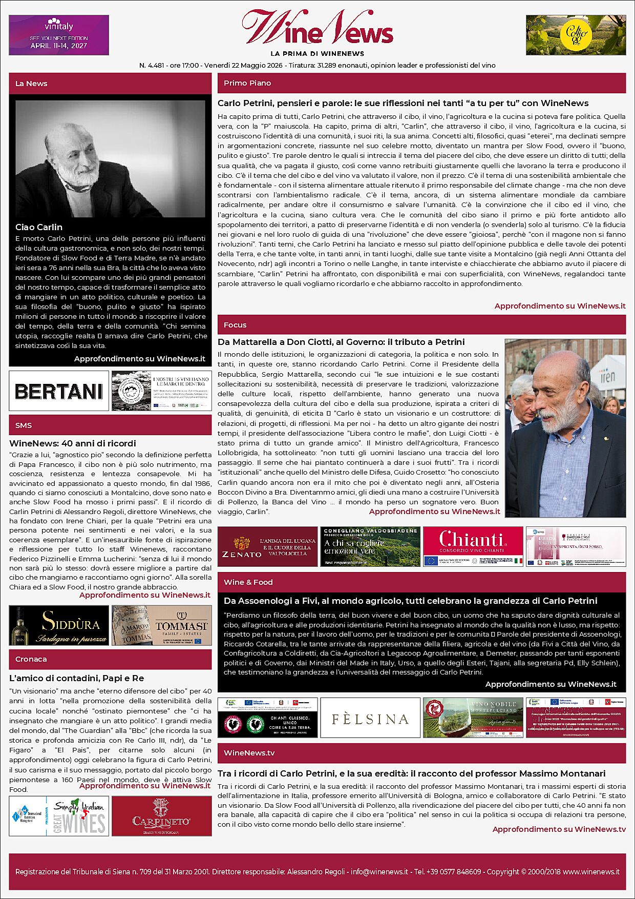 La Prima di WineNews
