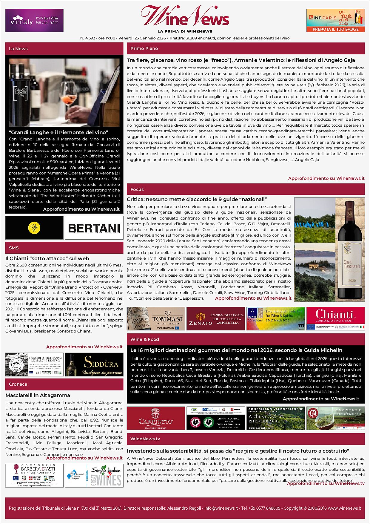 La Prima di WineNews