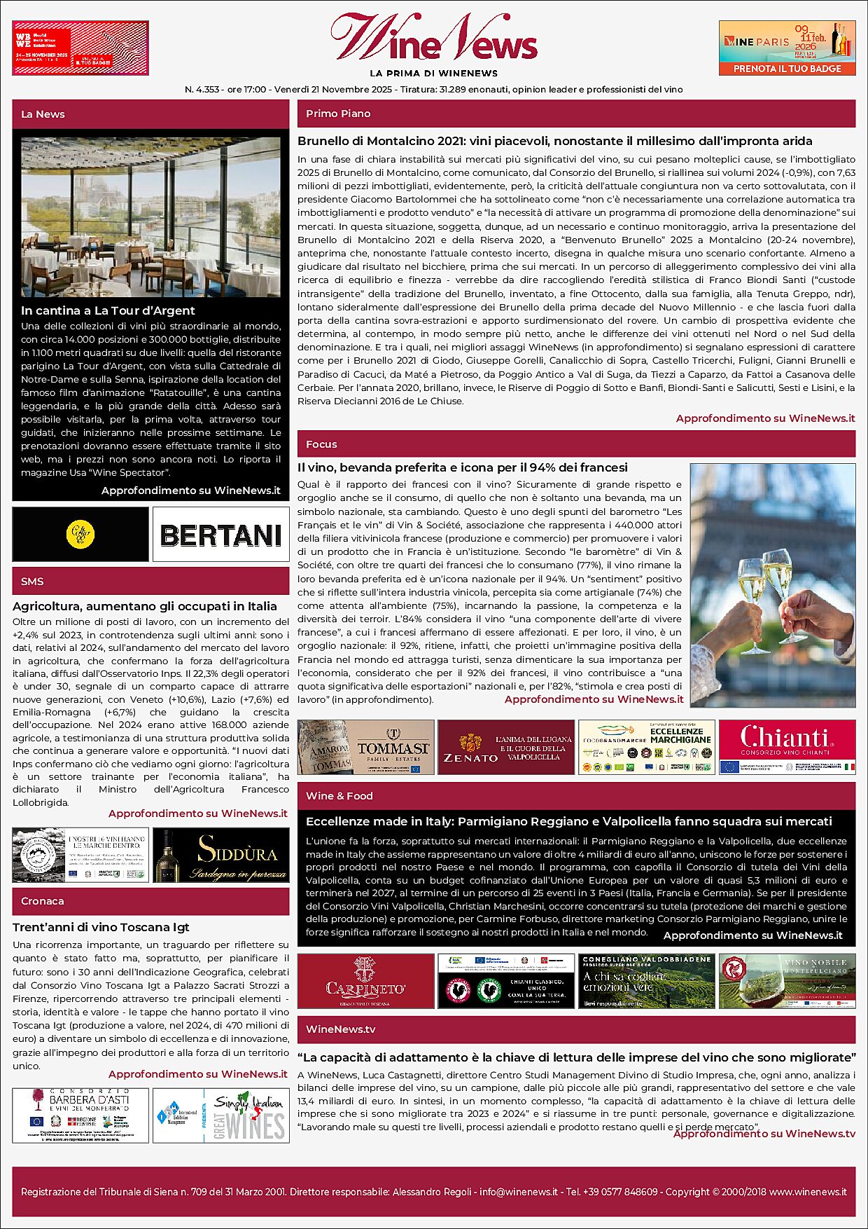 La Prima di WineNews