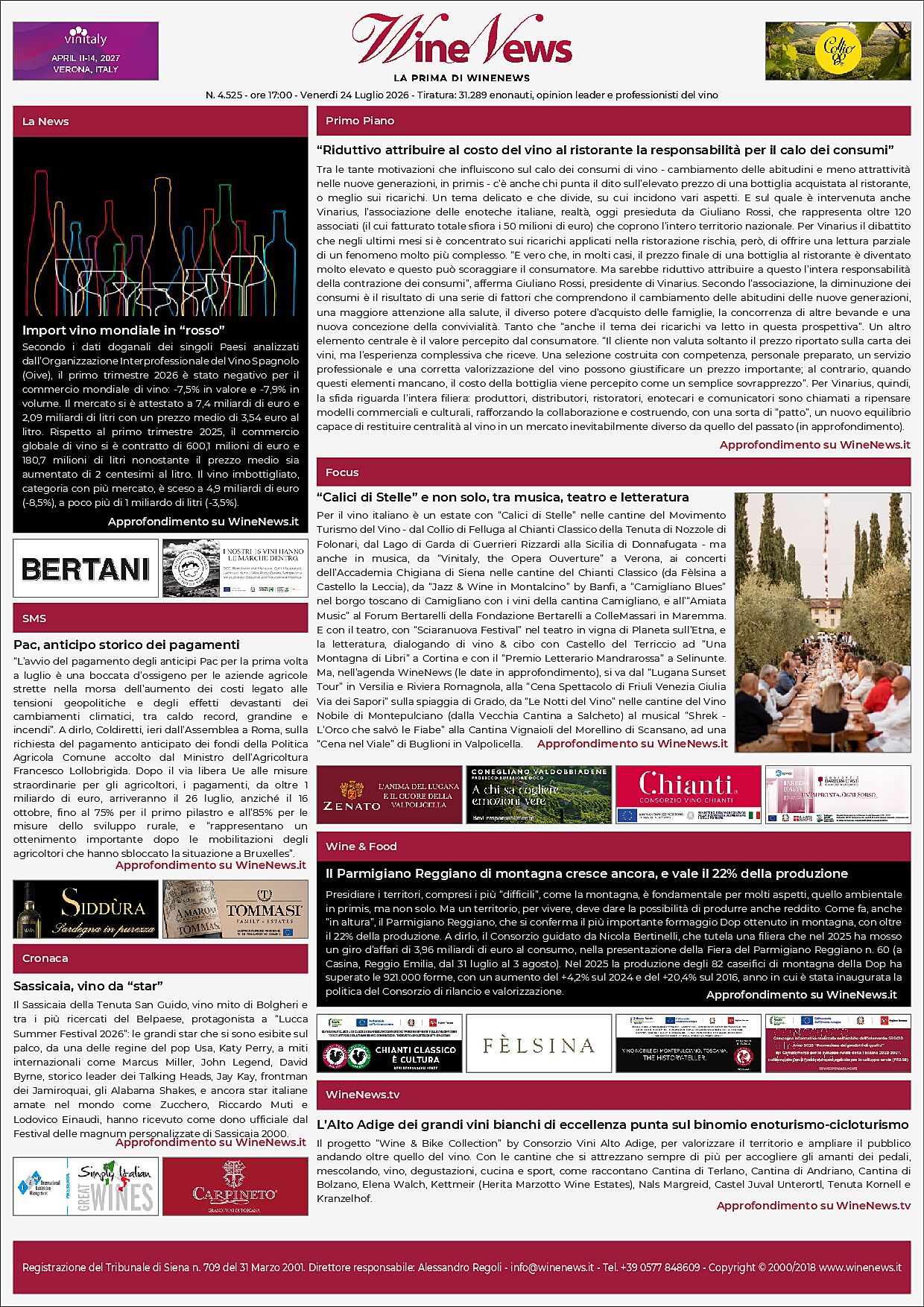 La Prima di WineNews