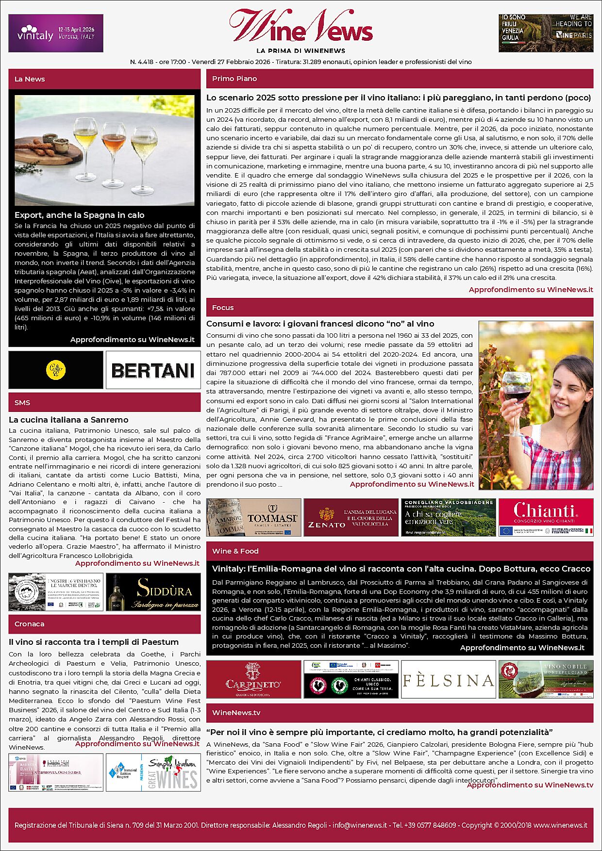 La Prima di WineNews