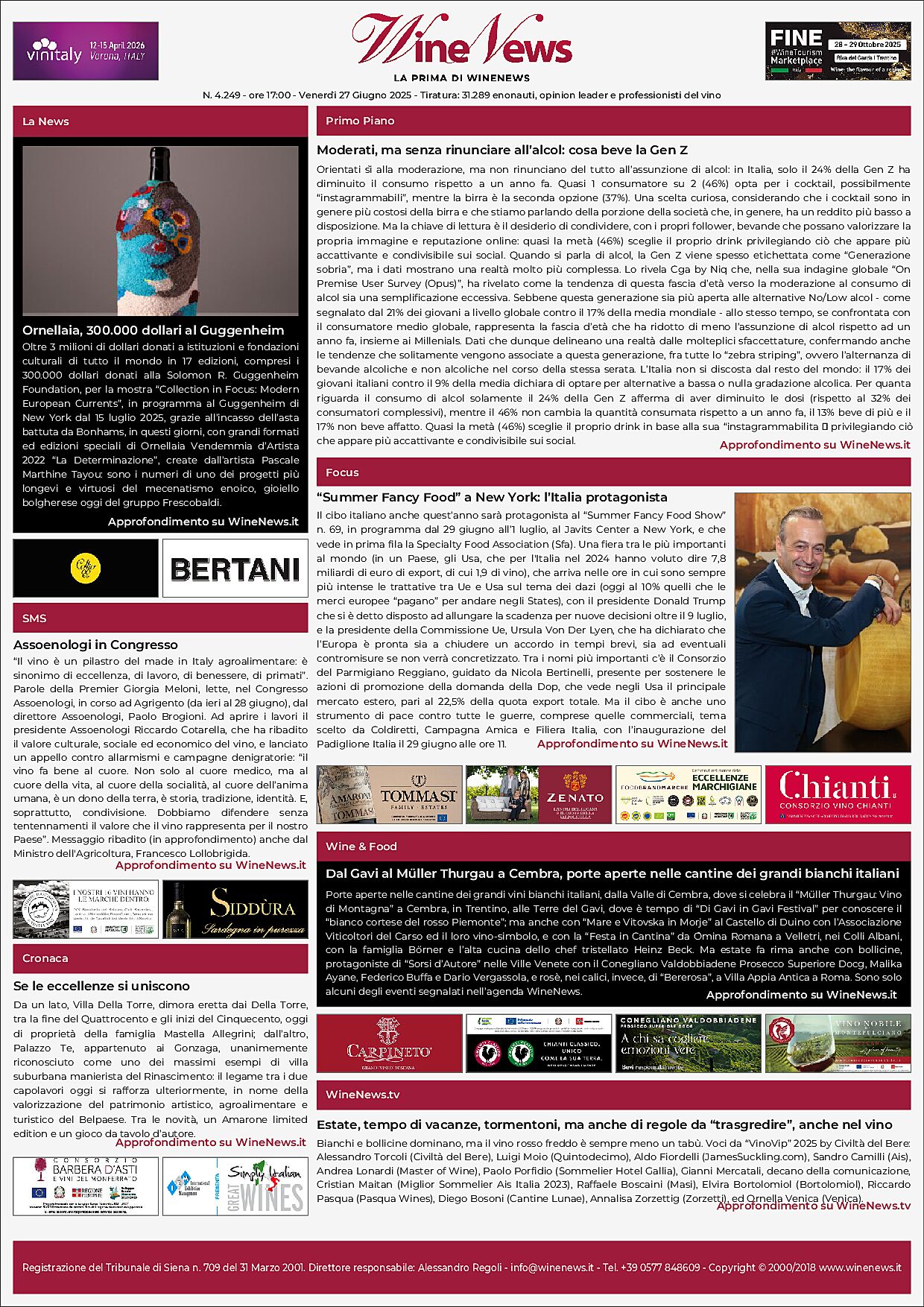 La Prima di WineNews