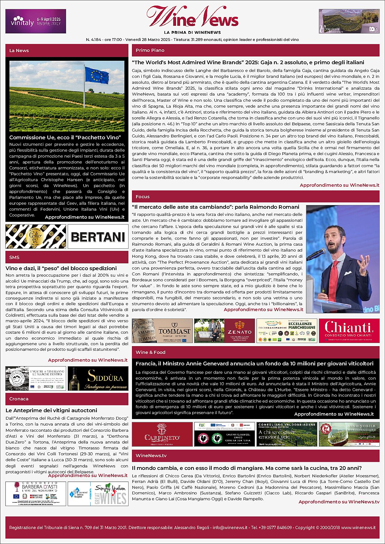 La Prima di WineNews