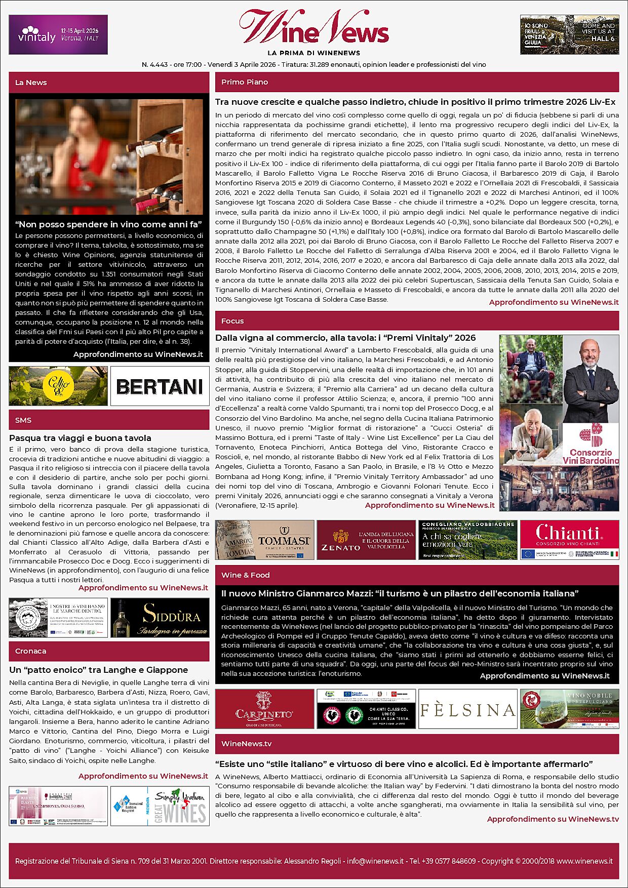 La Prima di WineNews