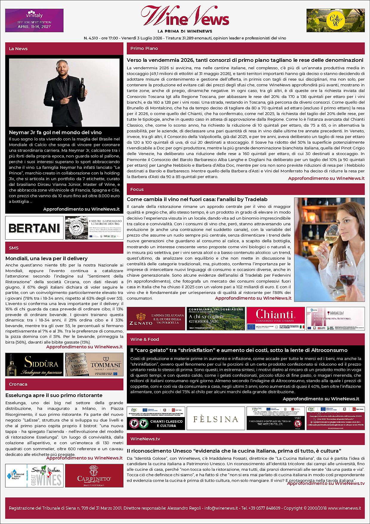 La Prima di WineNews