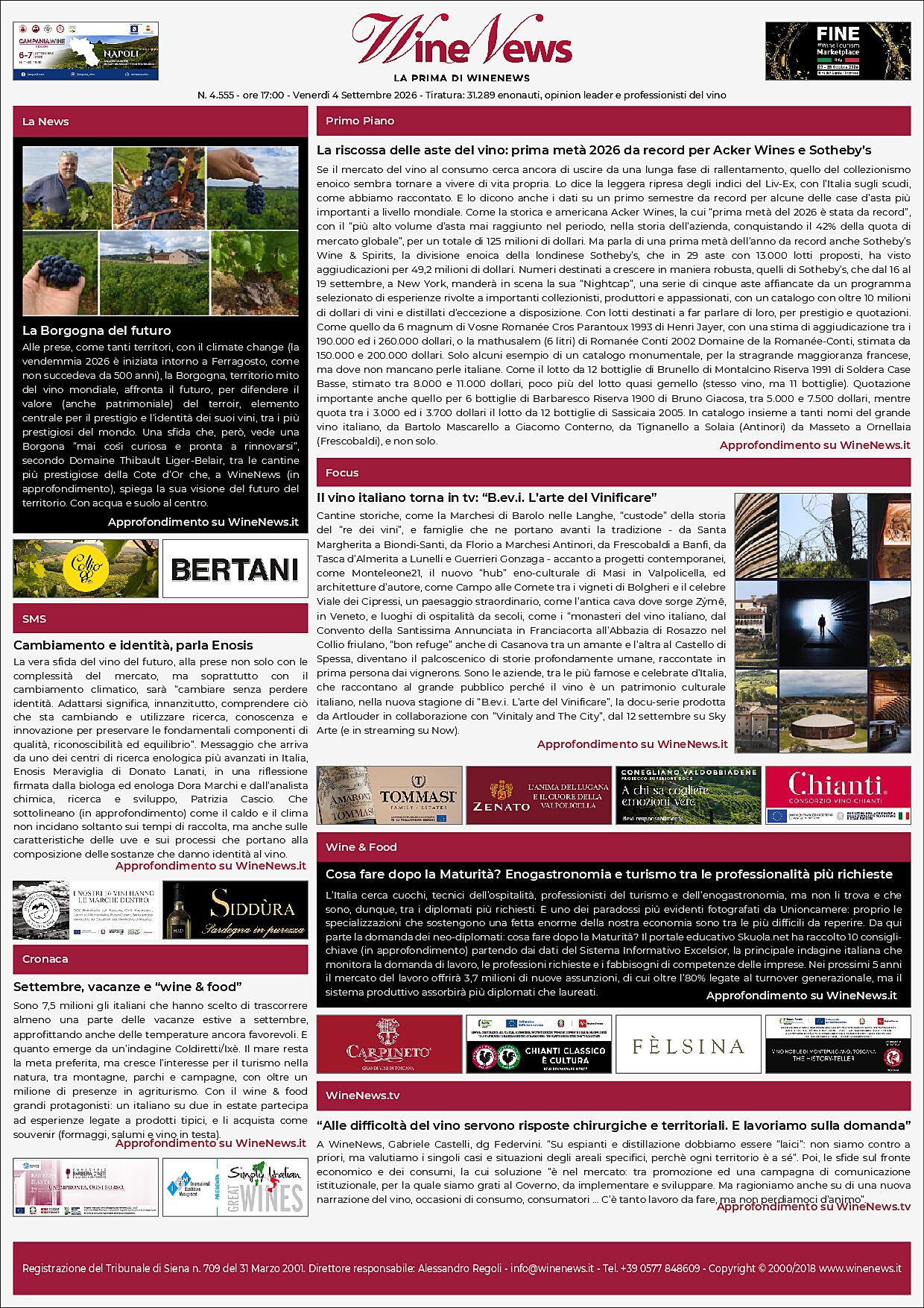 La Prima di WineNews