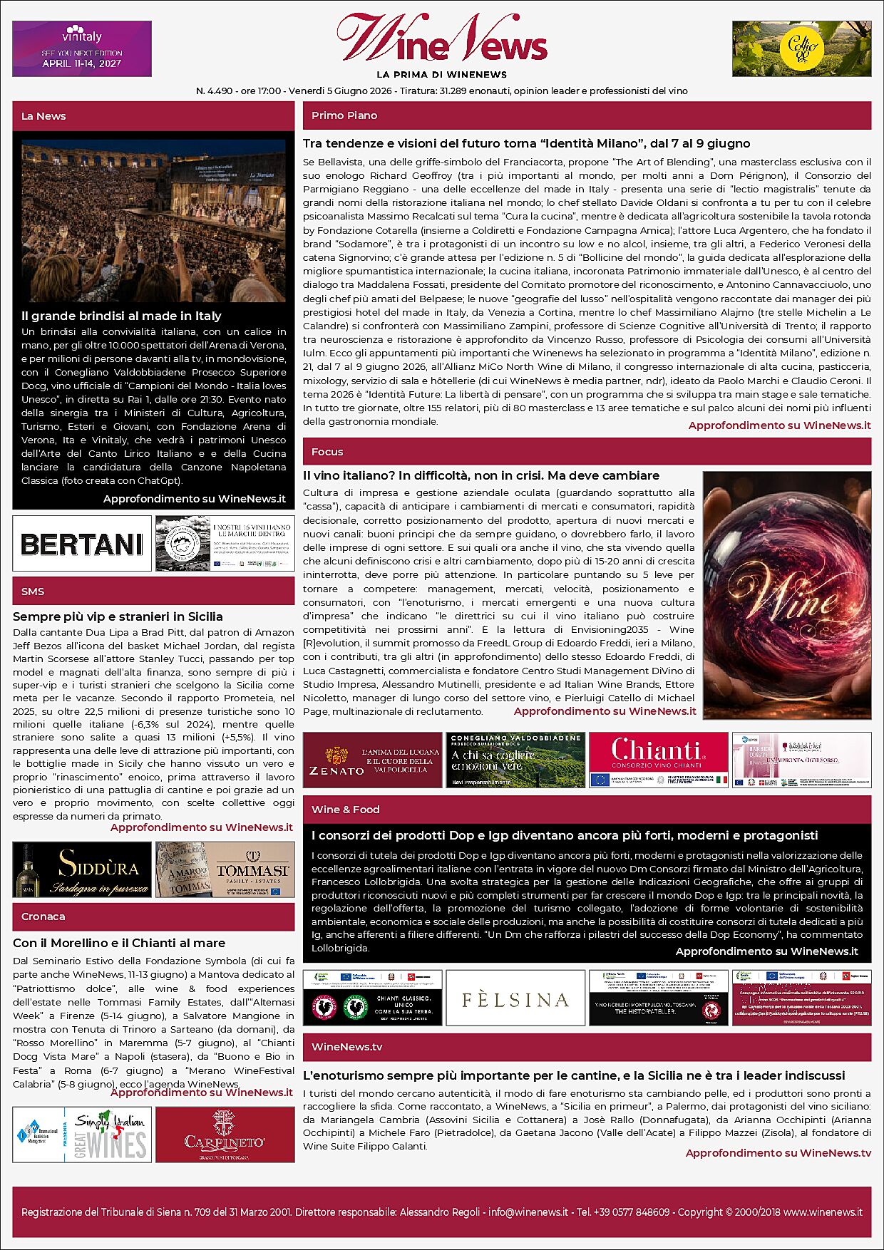 La Prima di WineNews
