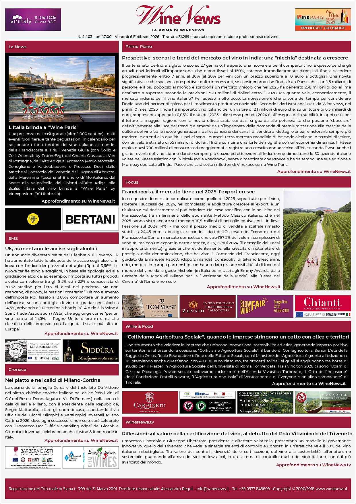 La Prima di WineNews