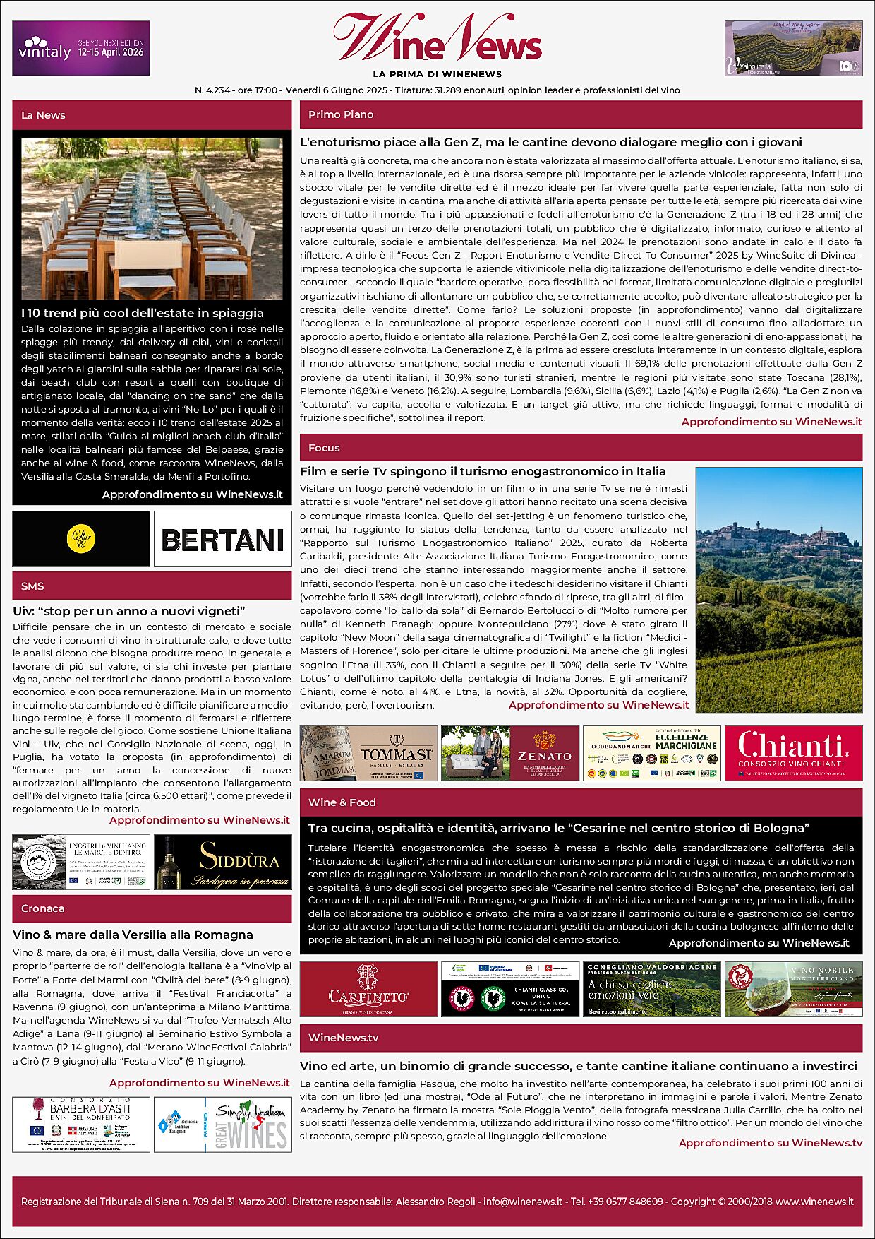 La Prima di WineNews